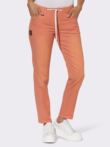 5-Pocket-Jeans in knöchellanger Schnittform - papaya