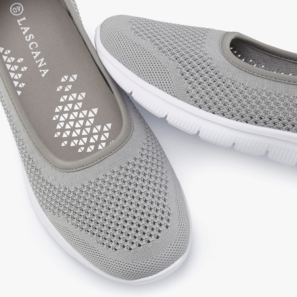 LASCANA Sneakers ballerines - gris