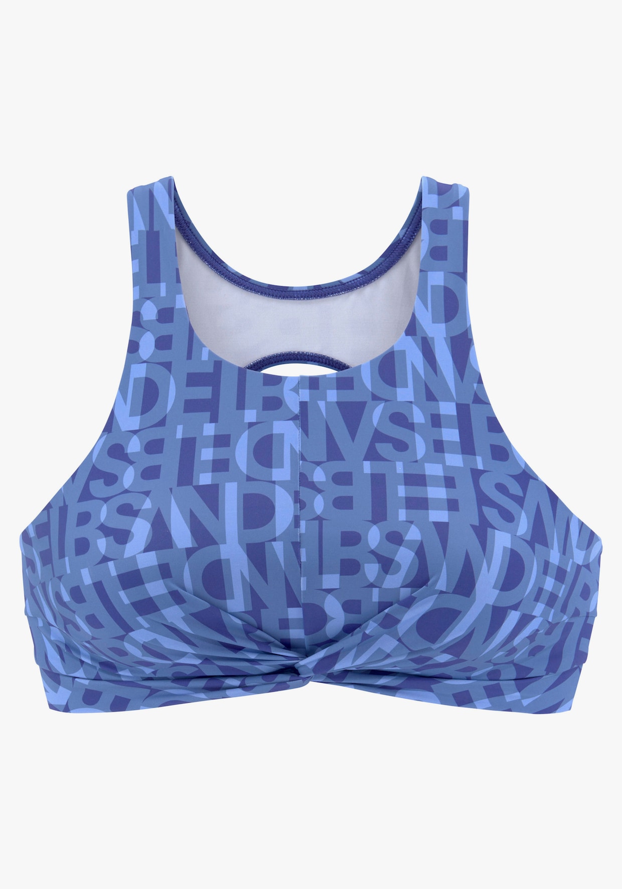 Elbsand Bikini-crop-top - blauw