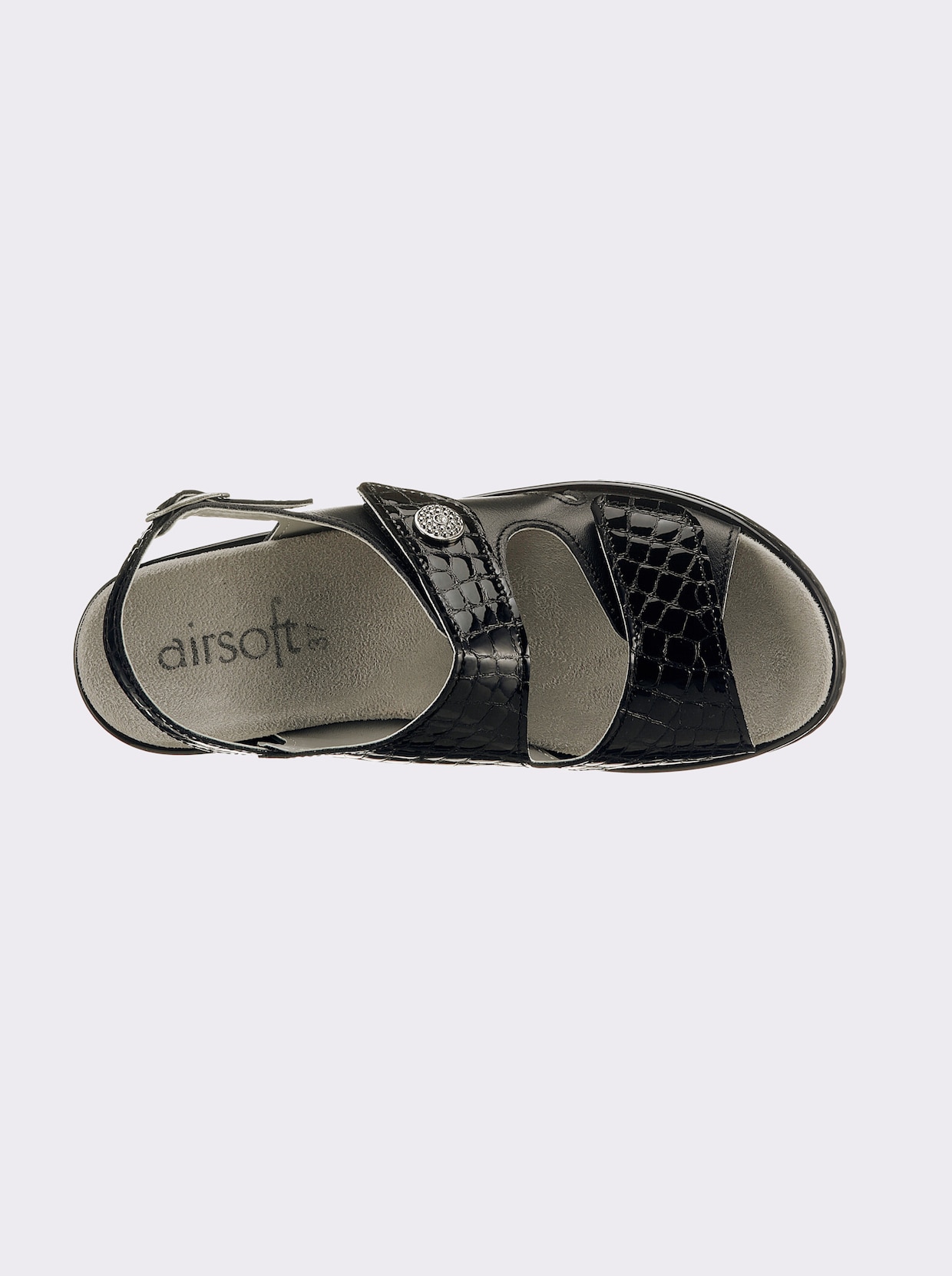 airsoft comfort+ sandaaltjes - zwart