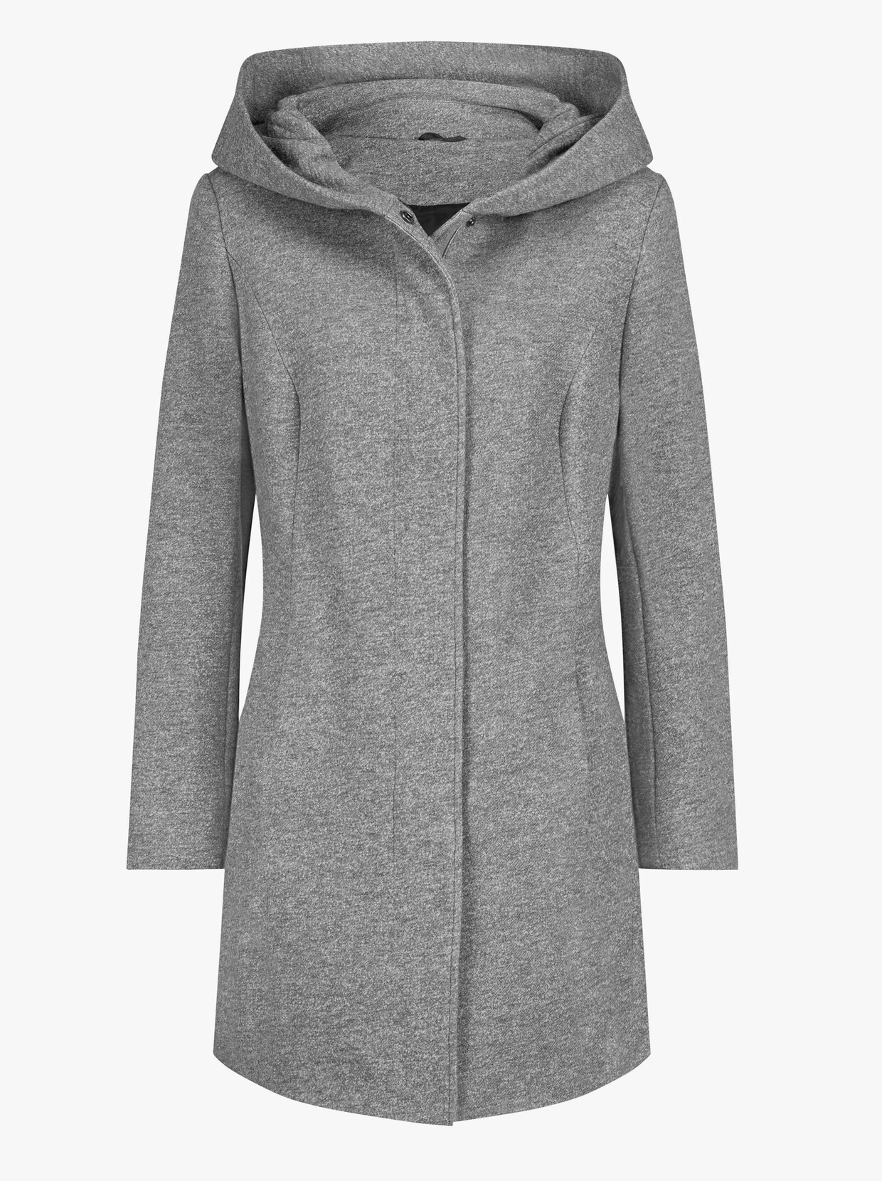 Longjacke - grau-meliert