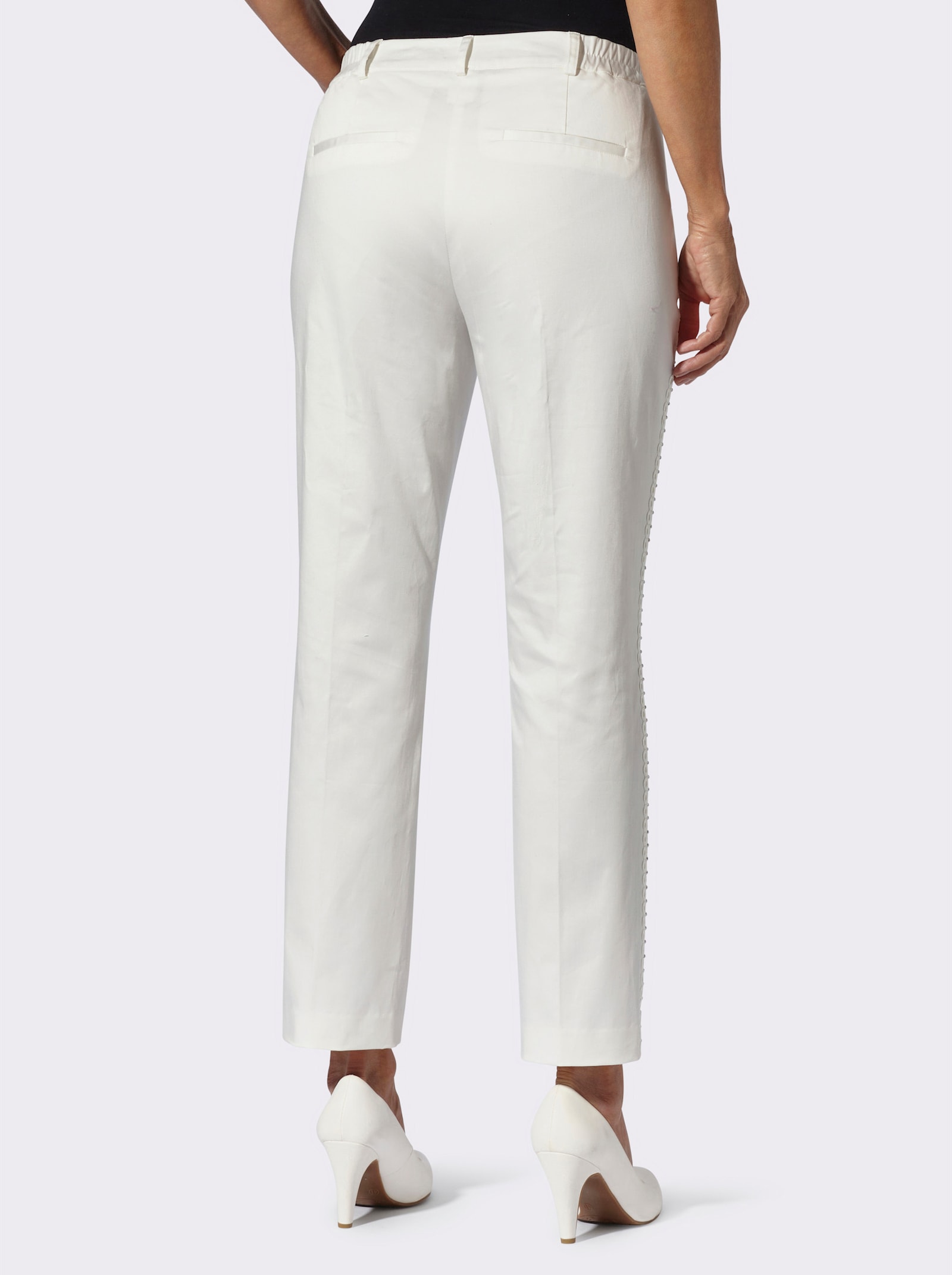 Stoffhose - ecru