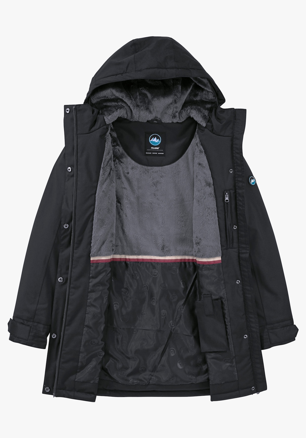 Funktionsmantel - schwarz