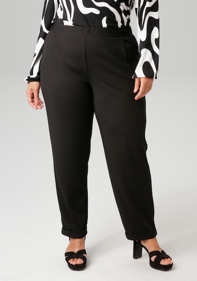 Aniston PLUS Schlupfhose - schwarz