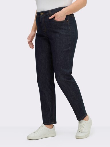 sheego Jeans in schmaler Form - blue-black