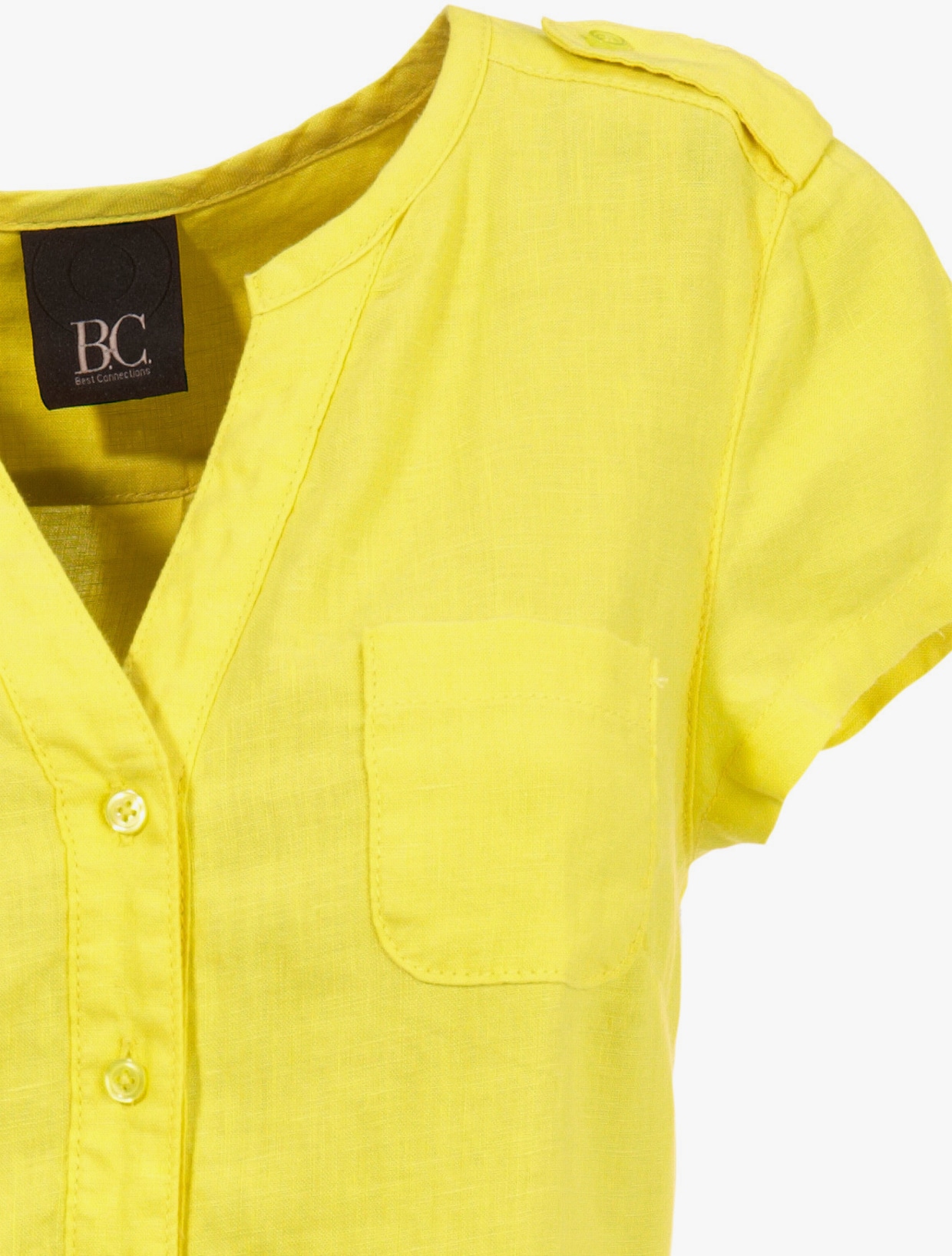 heine Robe en lin - jaune