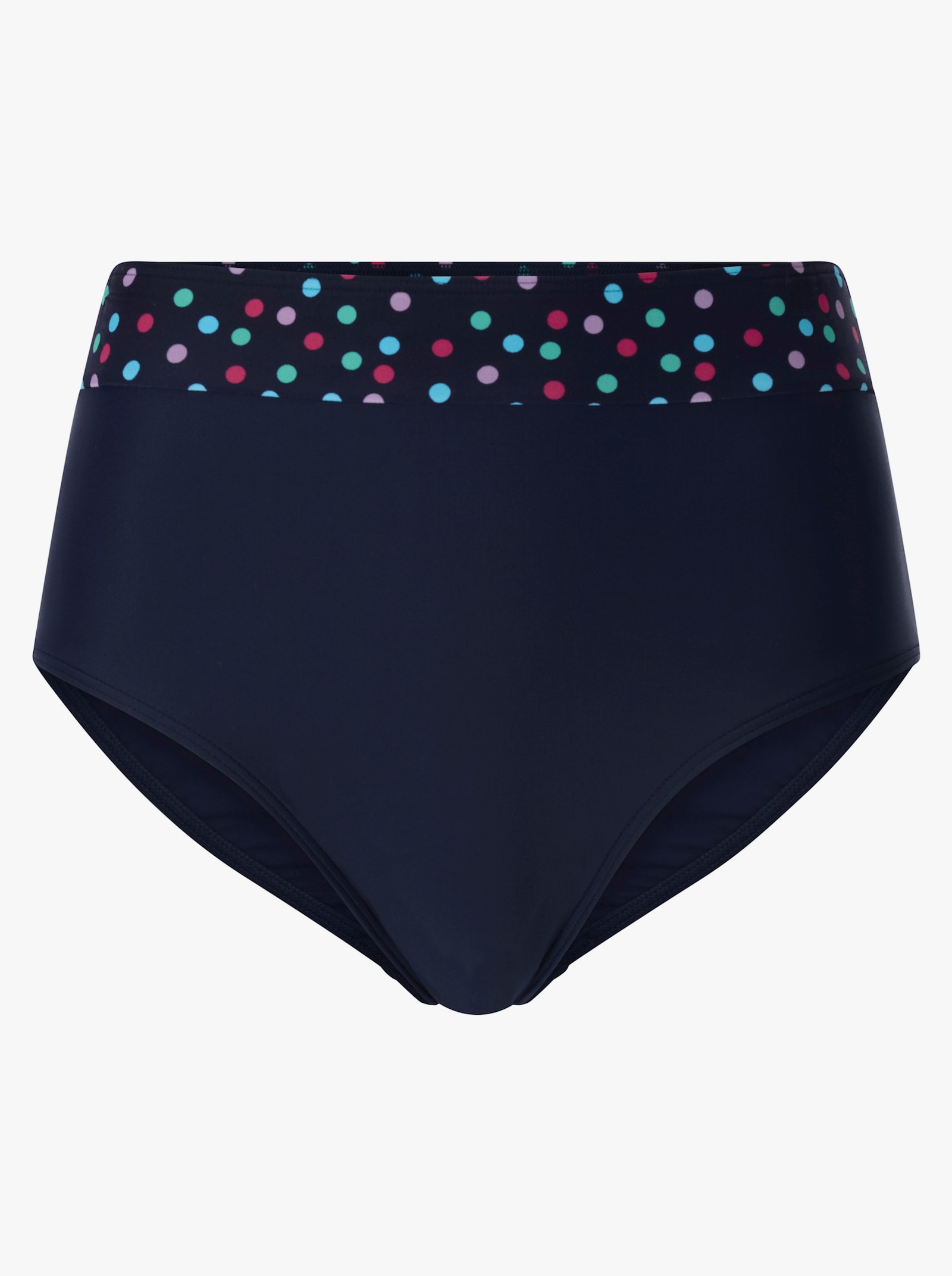 Bikinibroekje met aangestikte bies - marine