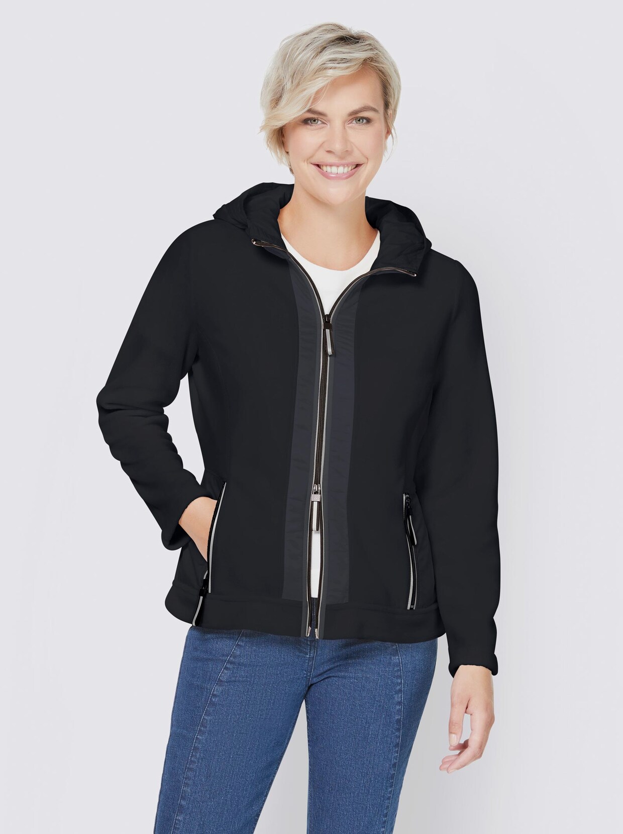 Best Connections Fleece-Jacke - marine