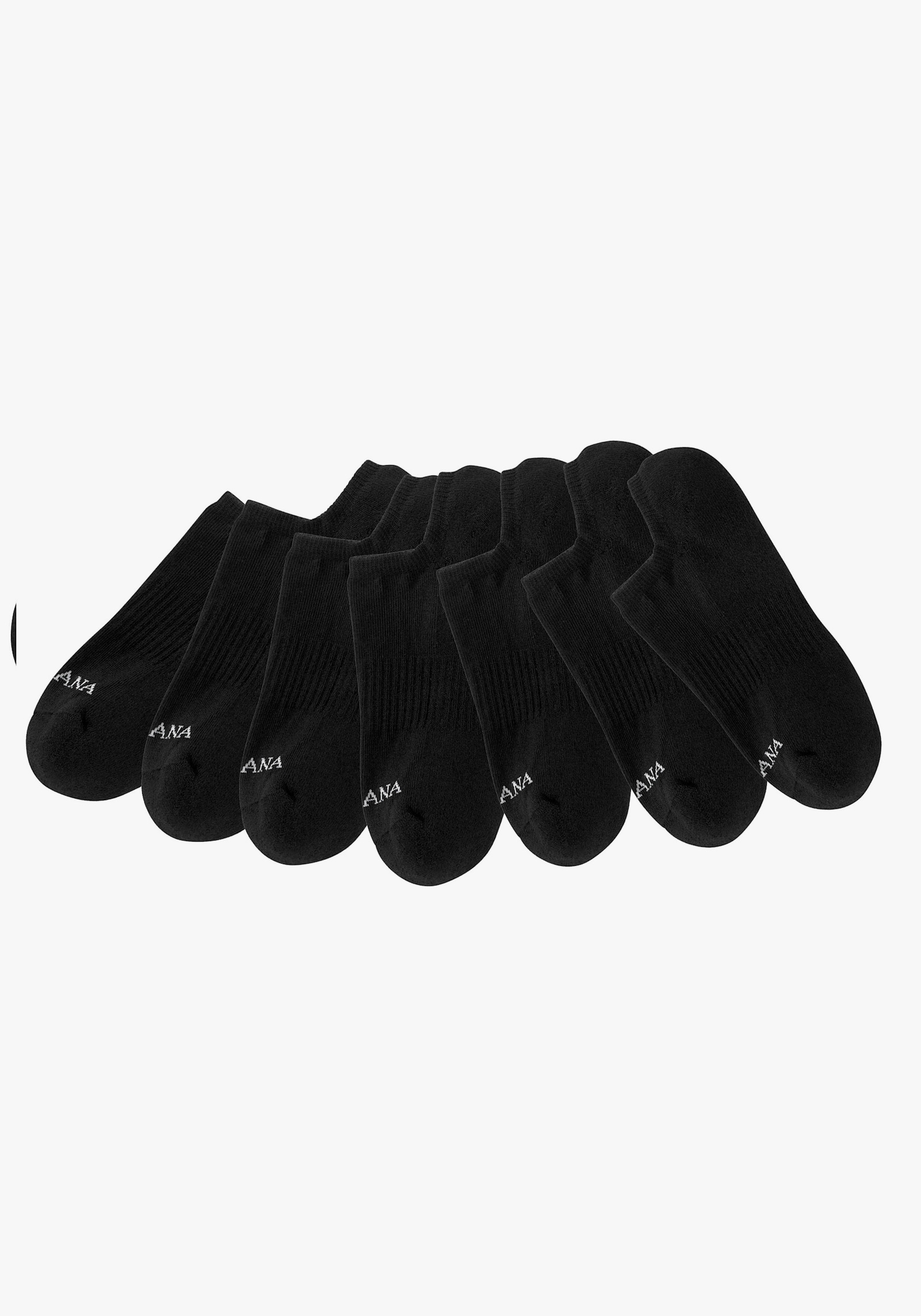 LASCANA ACTIVE Sneakersocken - 7x schwarz