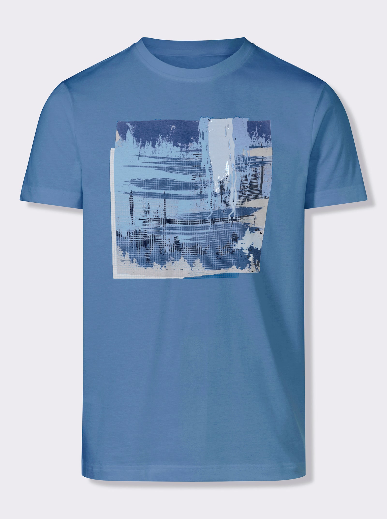Catamaran T-Shirt mit Front-Print - mittelblau-bedruckt