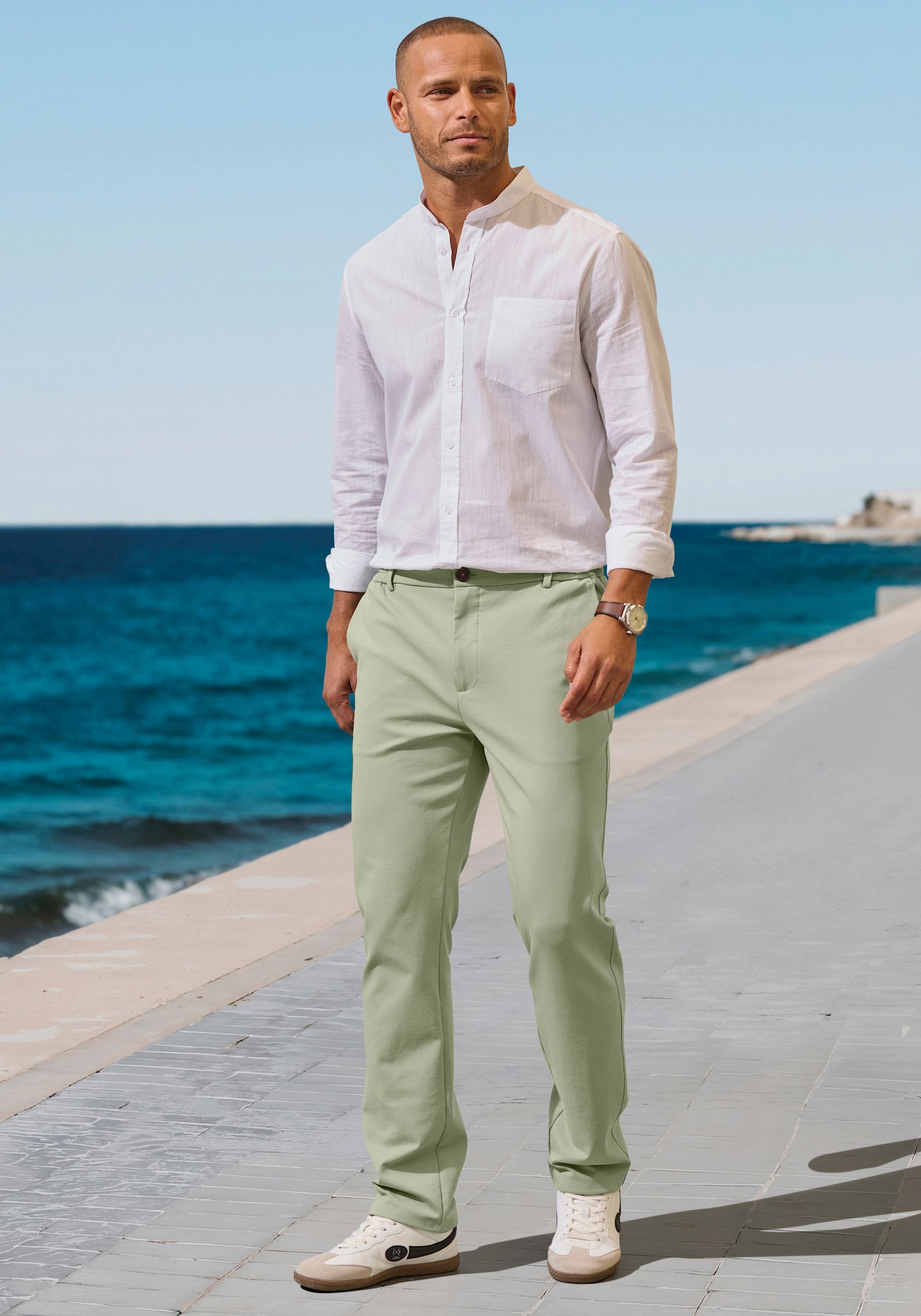 H.I.S Pantalon - sauge