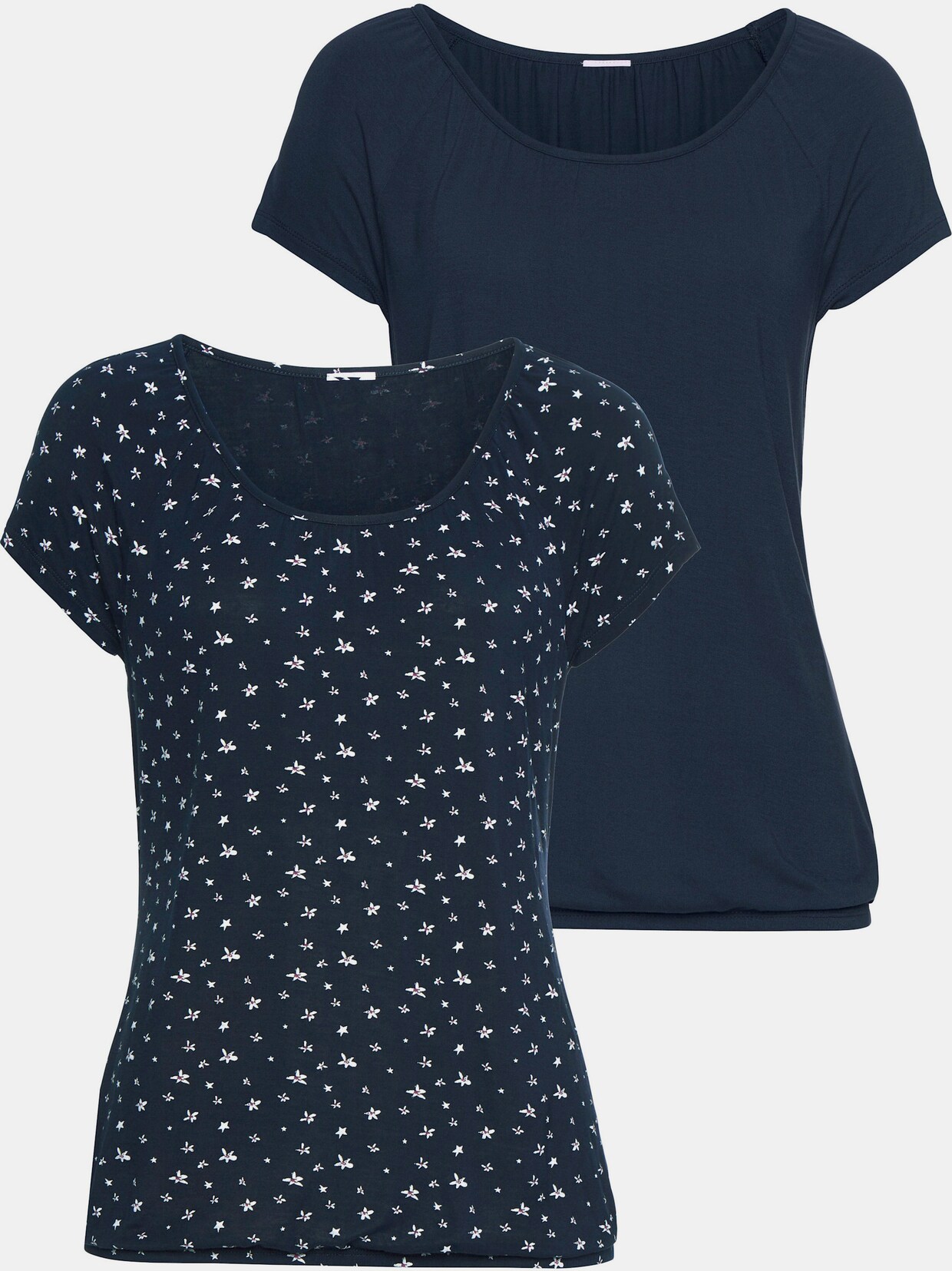 LASCANA Kurzarmshirt - navy