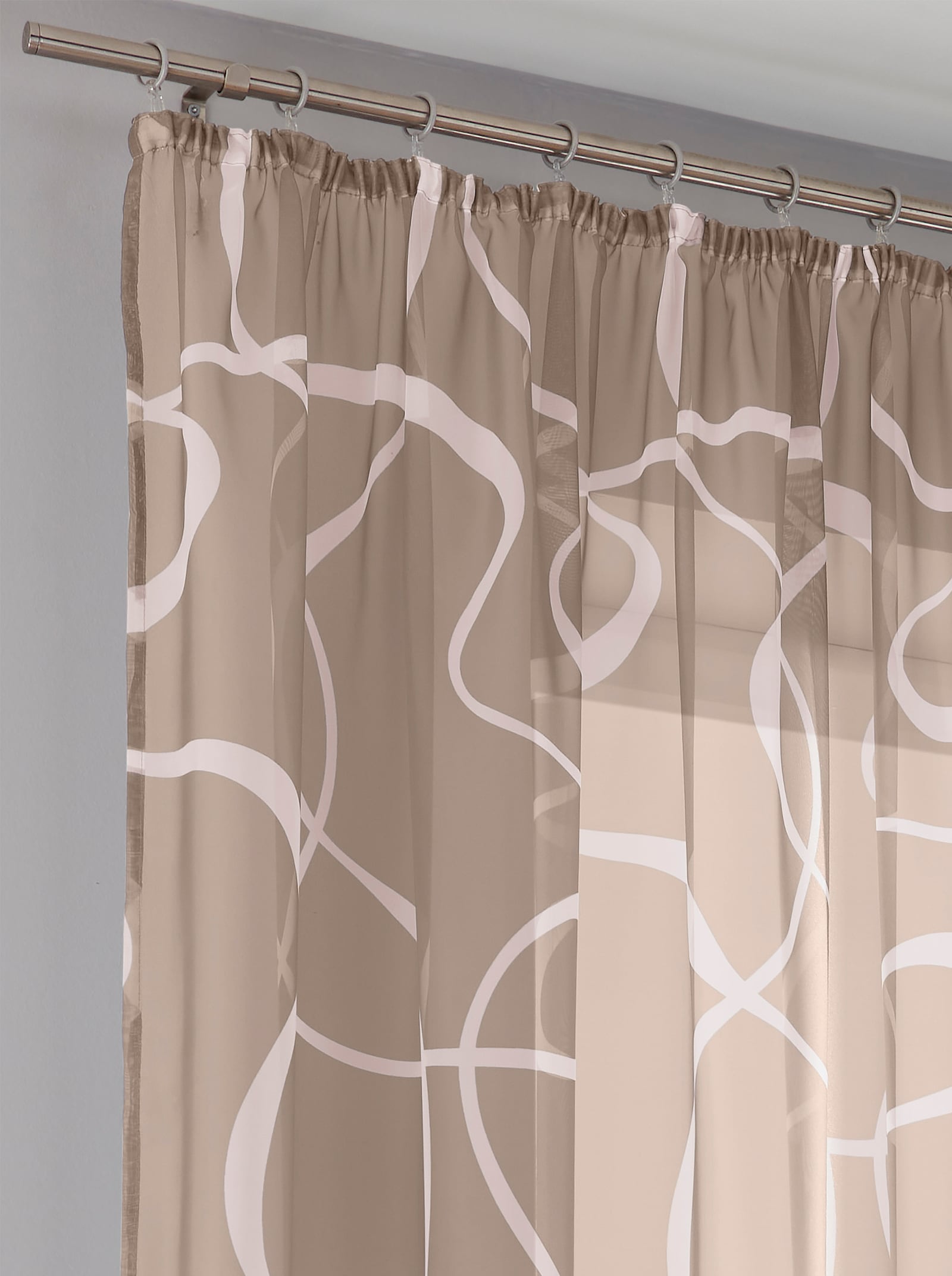 heine home Dekostore - taupe-weiß