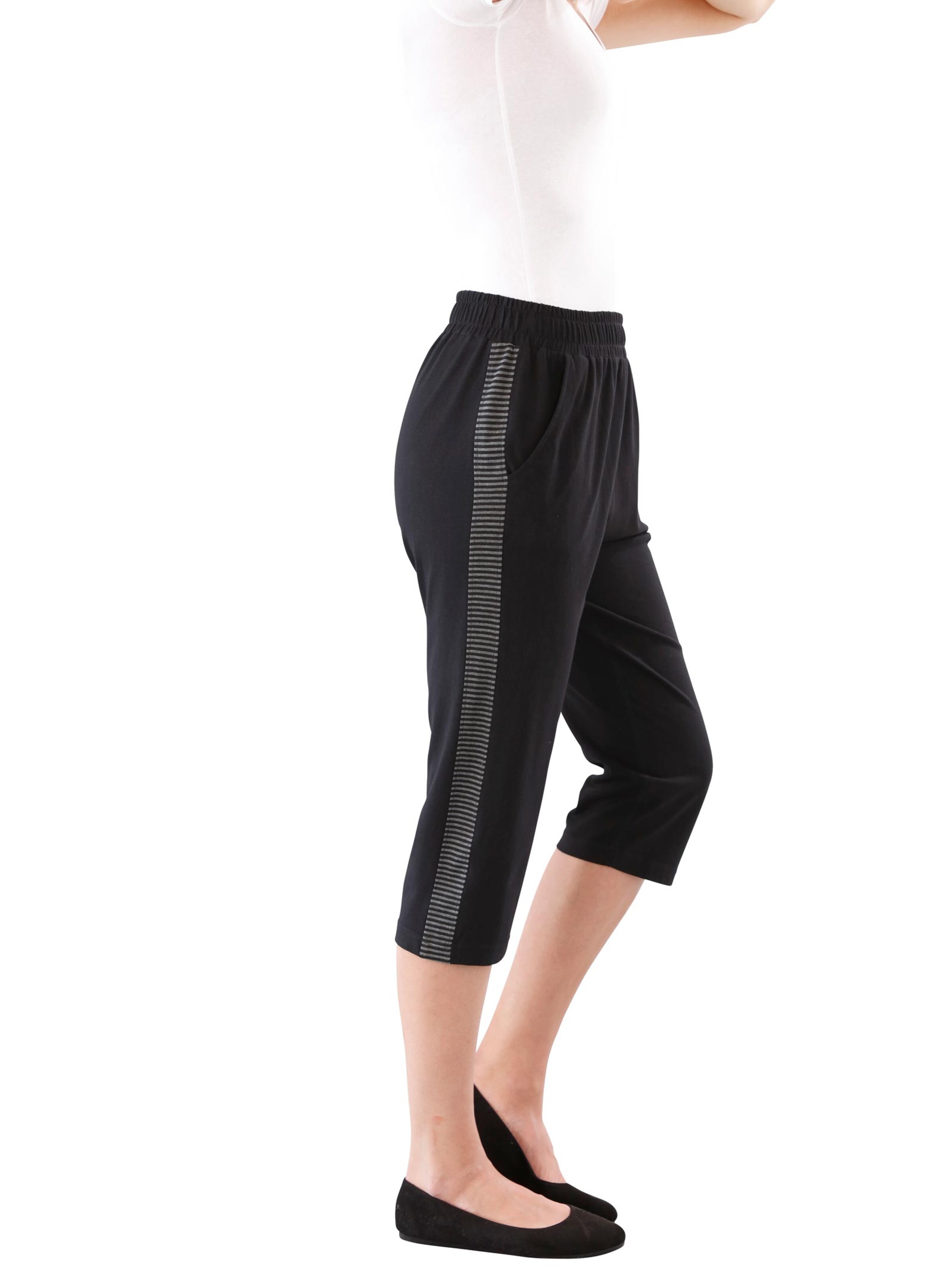 Capri-Freizeithose - schwarz