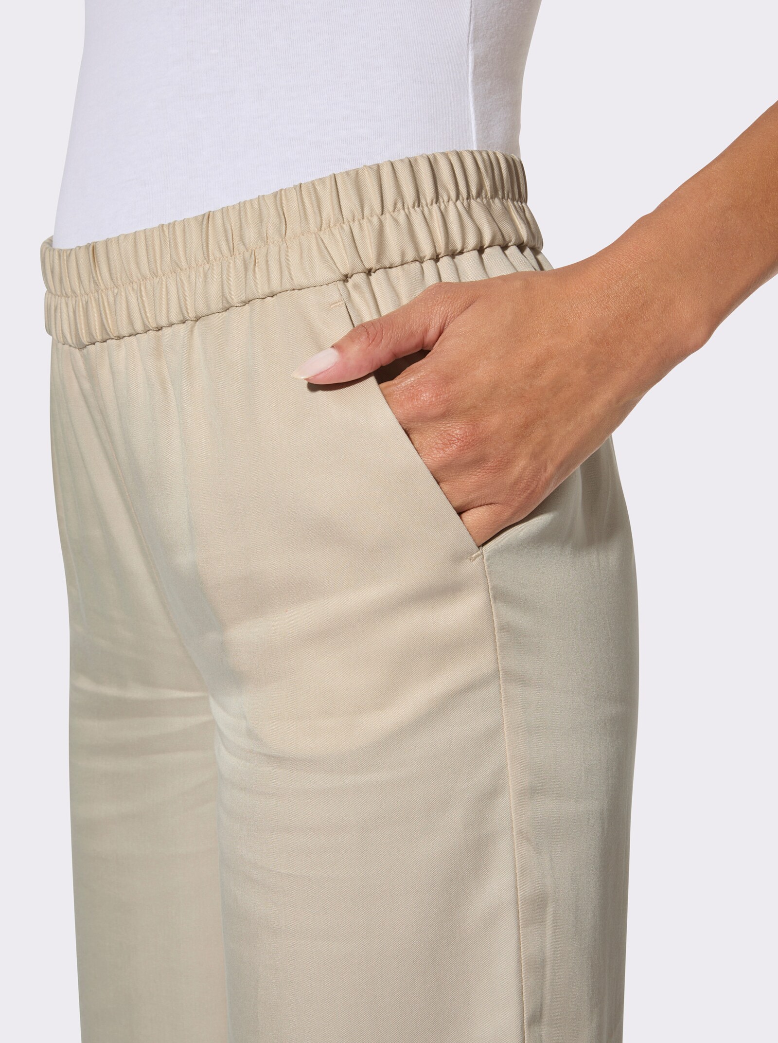 Culotte mit Rundum-Dehnbund - sand