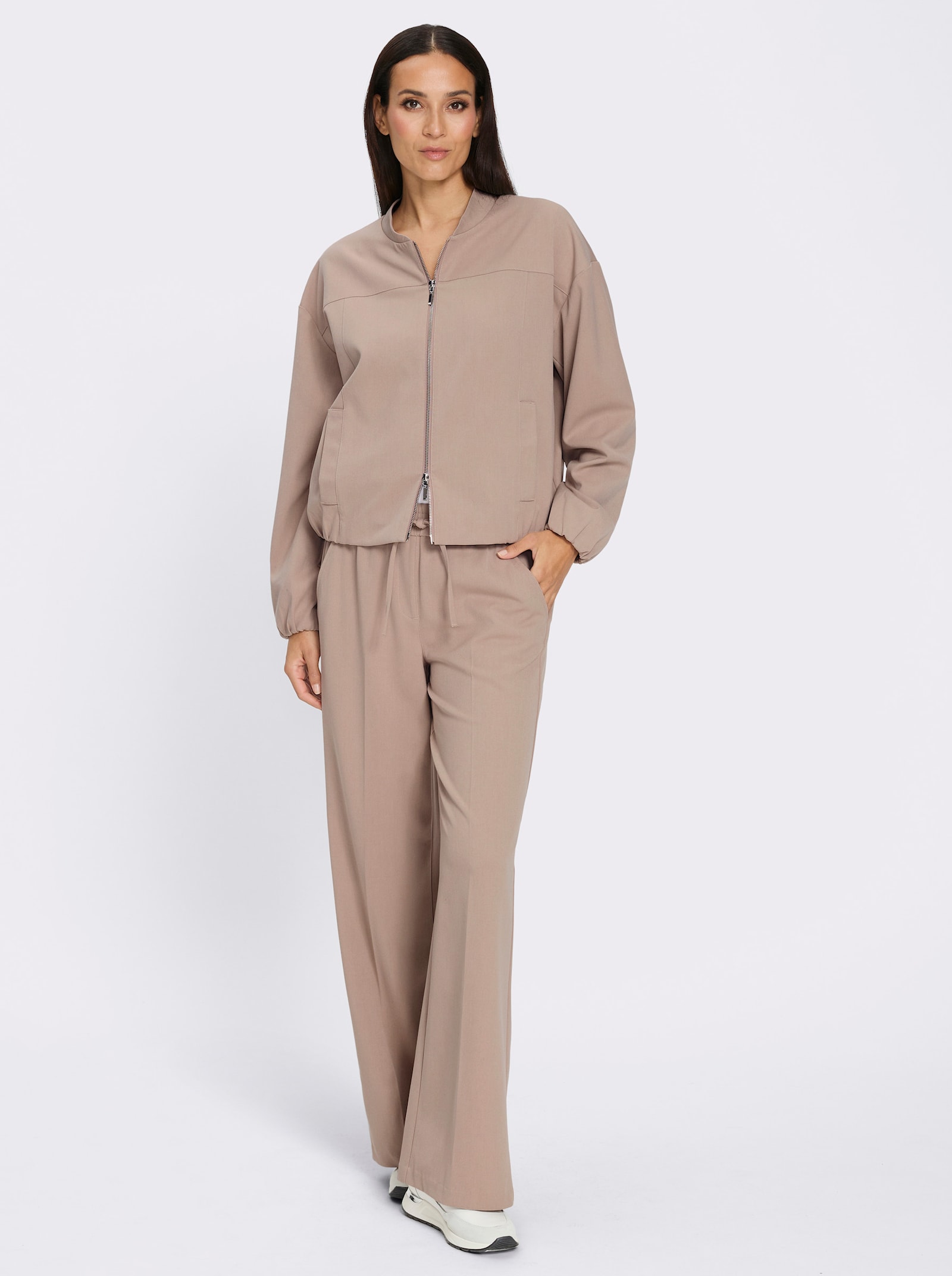 heine Hosenanzug mit Rundum-Dehnbund - sesam