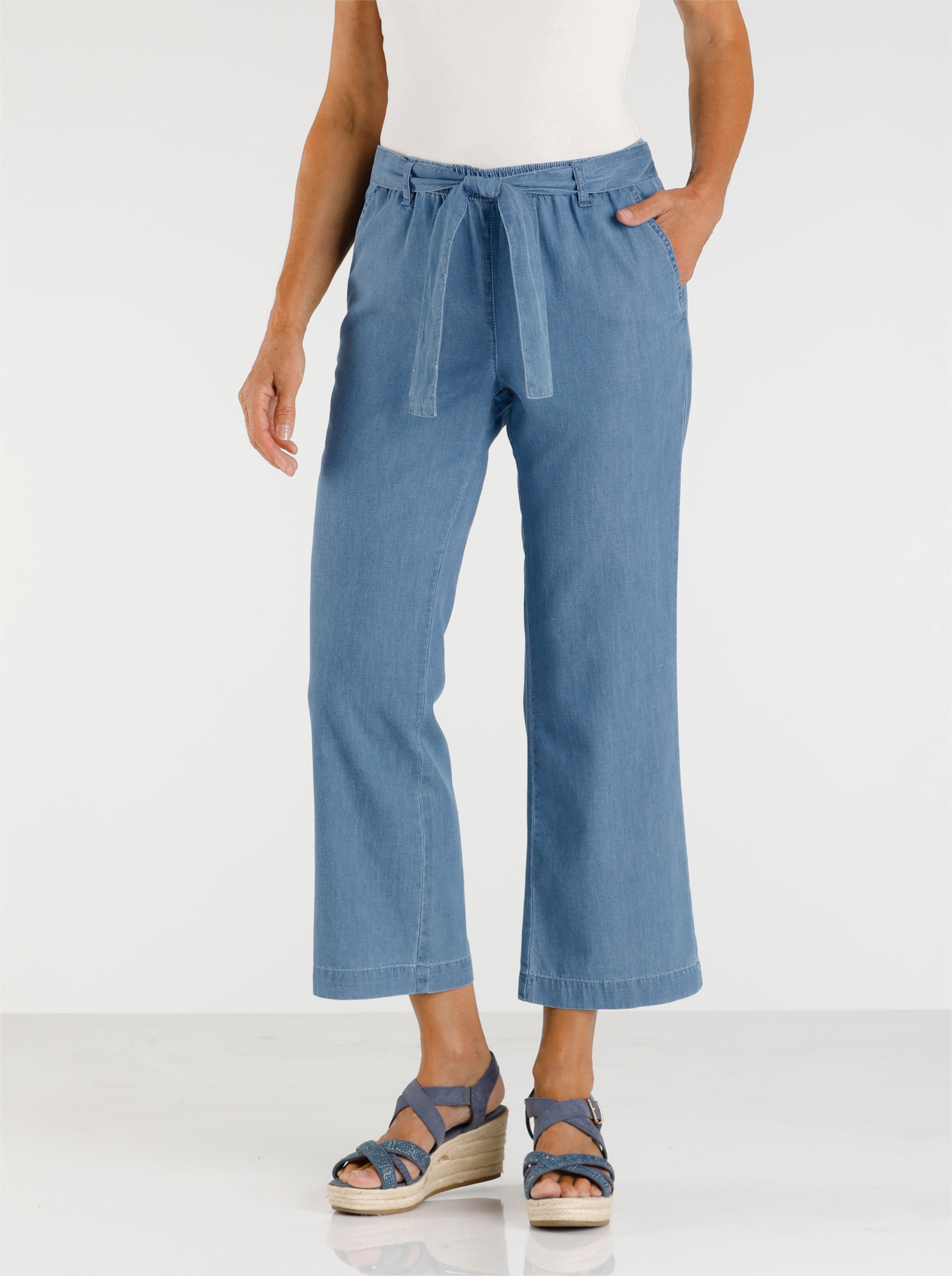 Witt Damen Culotte, blue-bleached