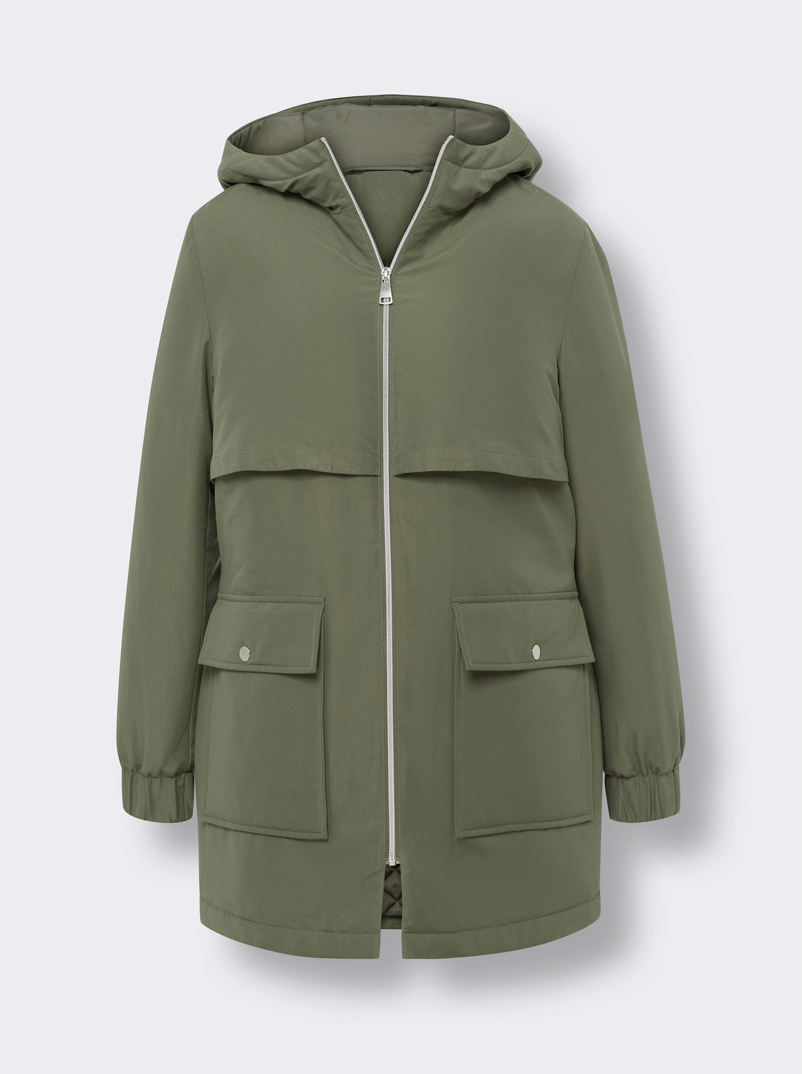 Bunda ve stylu parka - khaki