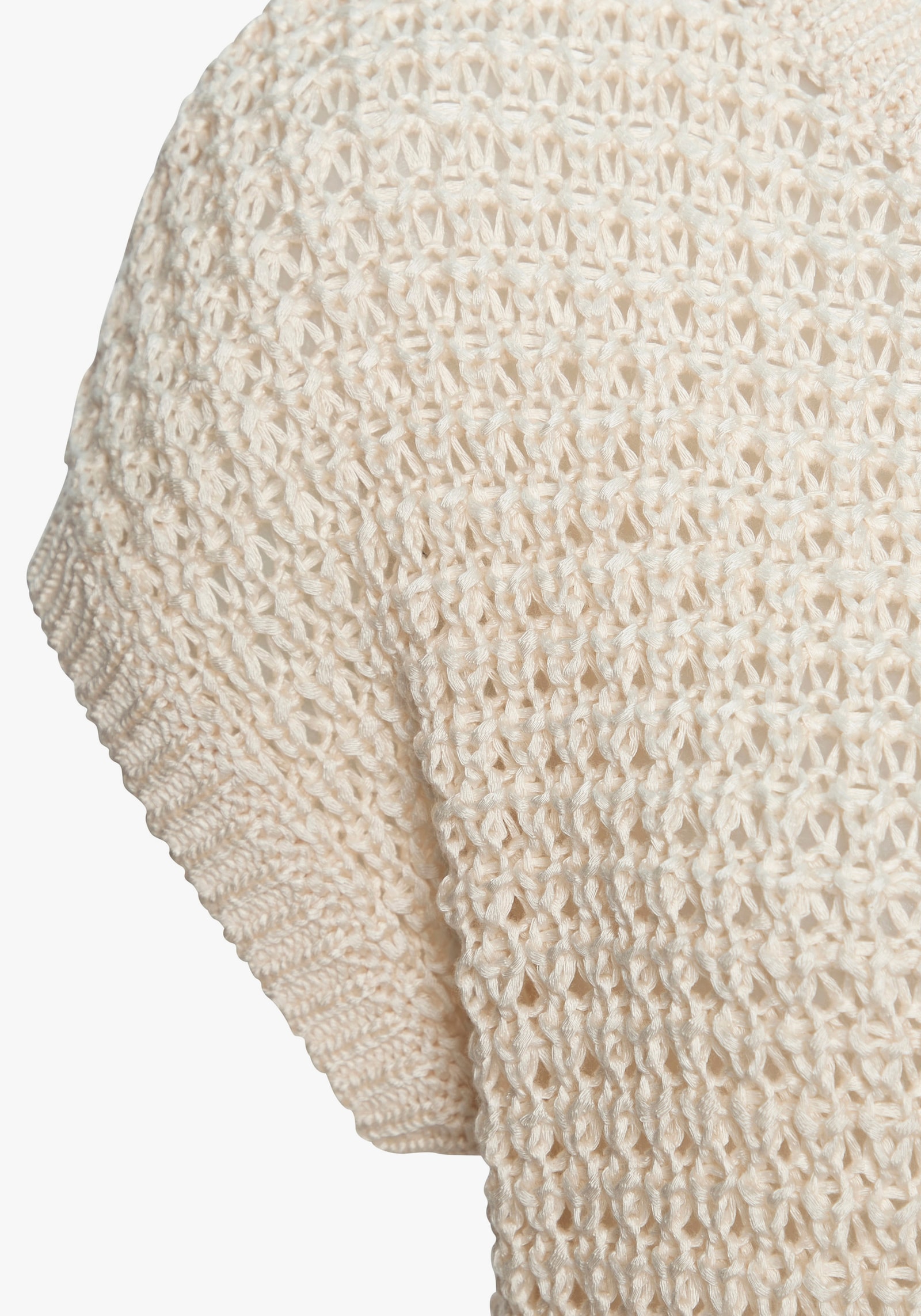s.Oliver Kurzarmpullover - creme