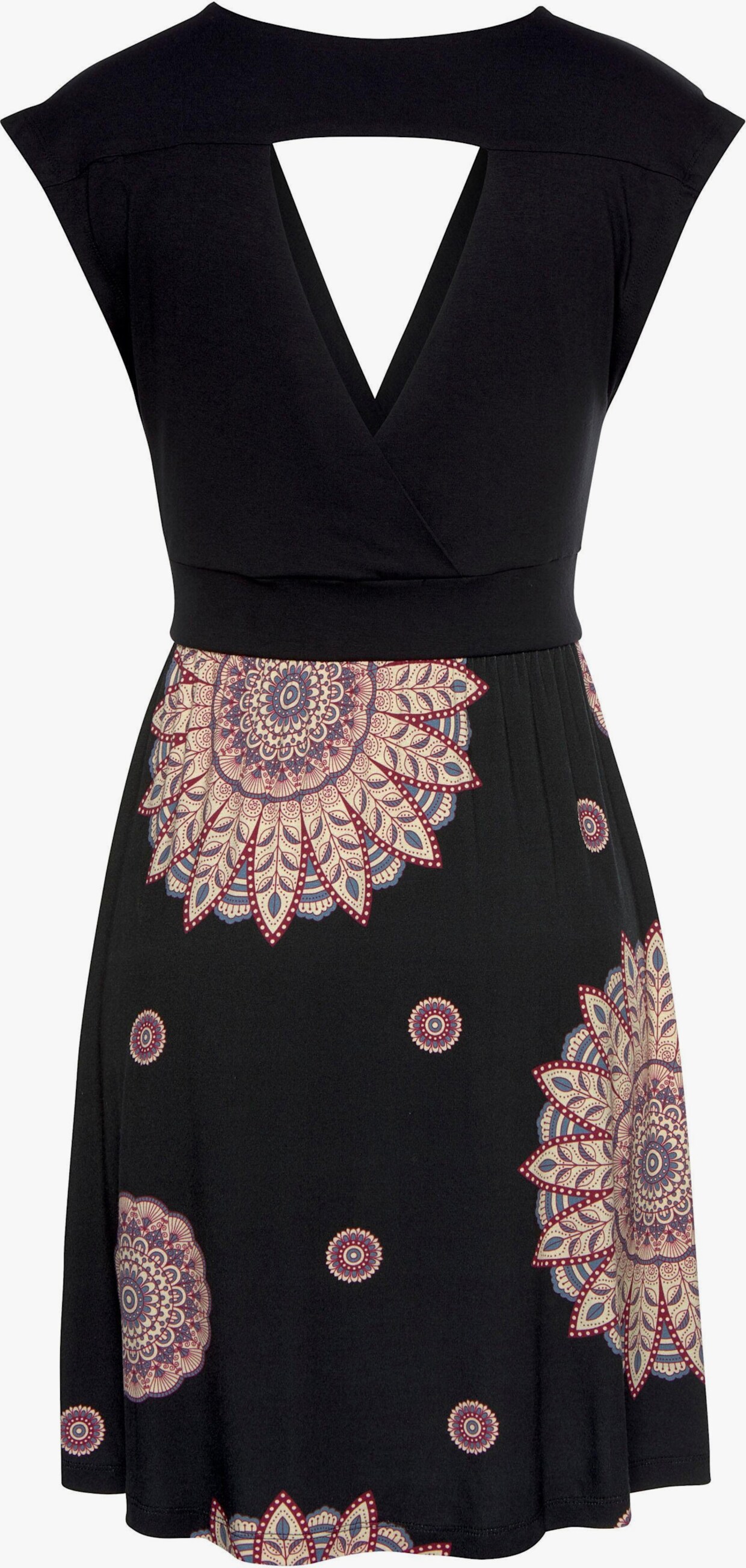 Beachtime Sommerkleid - schwarz-bedruckt