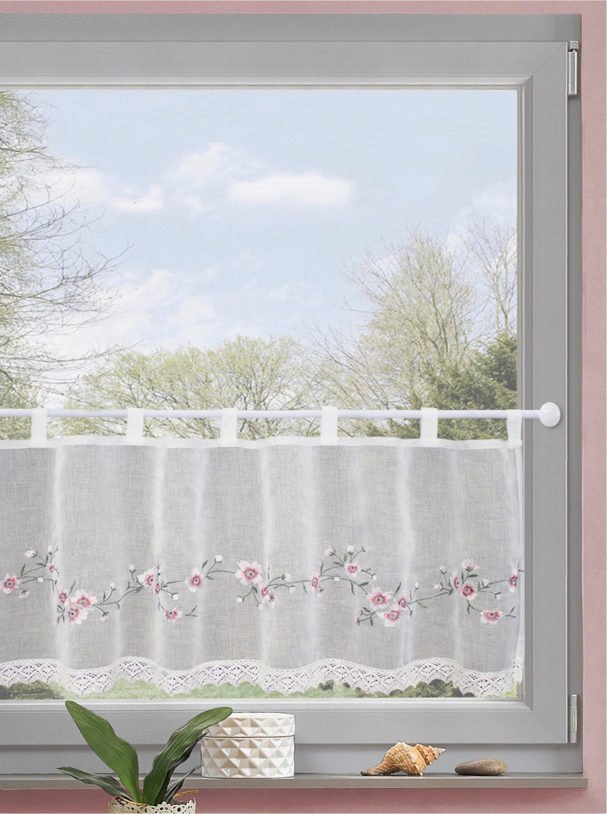 heine home Panneau - weiß-rosé
