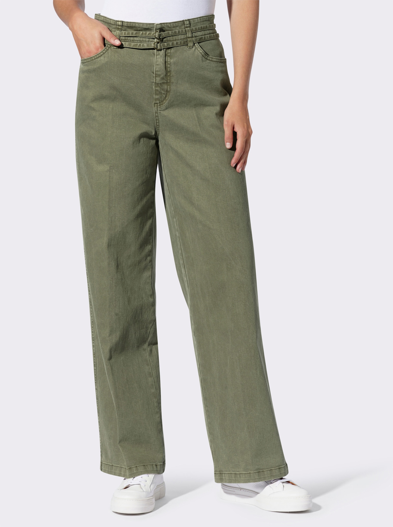 heine Hose erhöhte Leibhöhe - khaki
