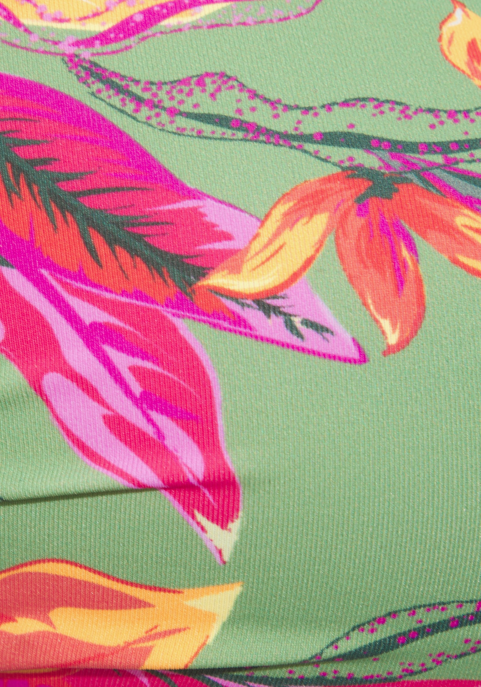 LASCANA Bandeaubikinitop met beugel - salie/pink bedrukt