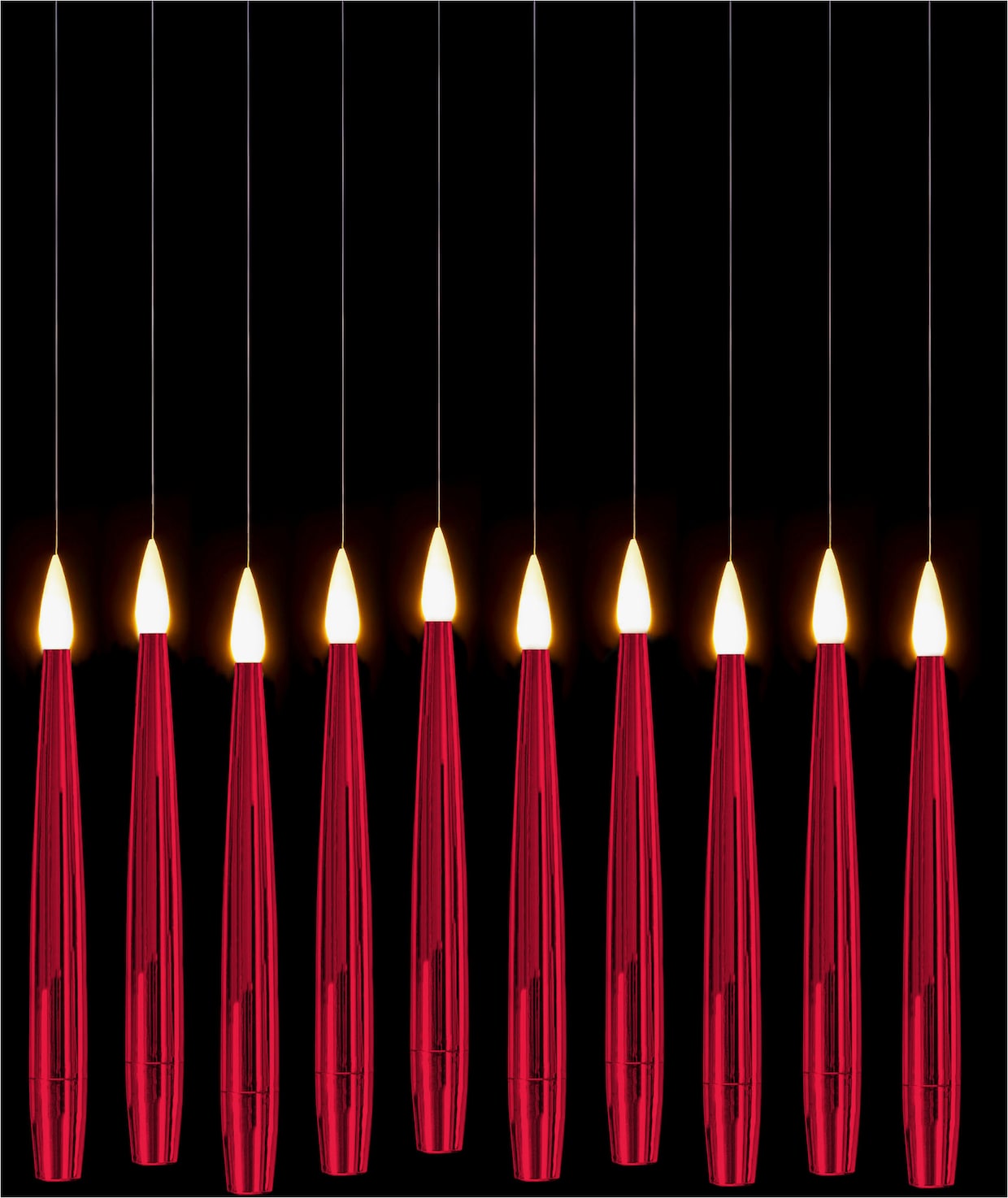 my home LED Dekolicht - chrom rot
