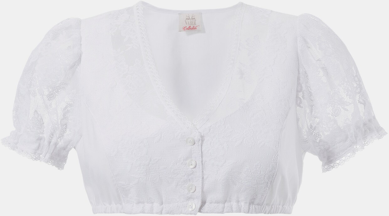 Naber Collection Dirndl-blouse - wit