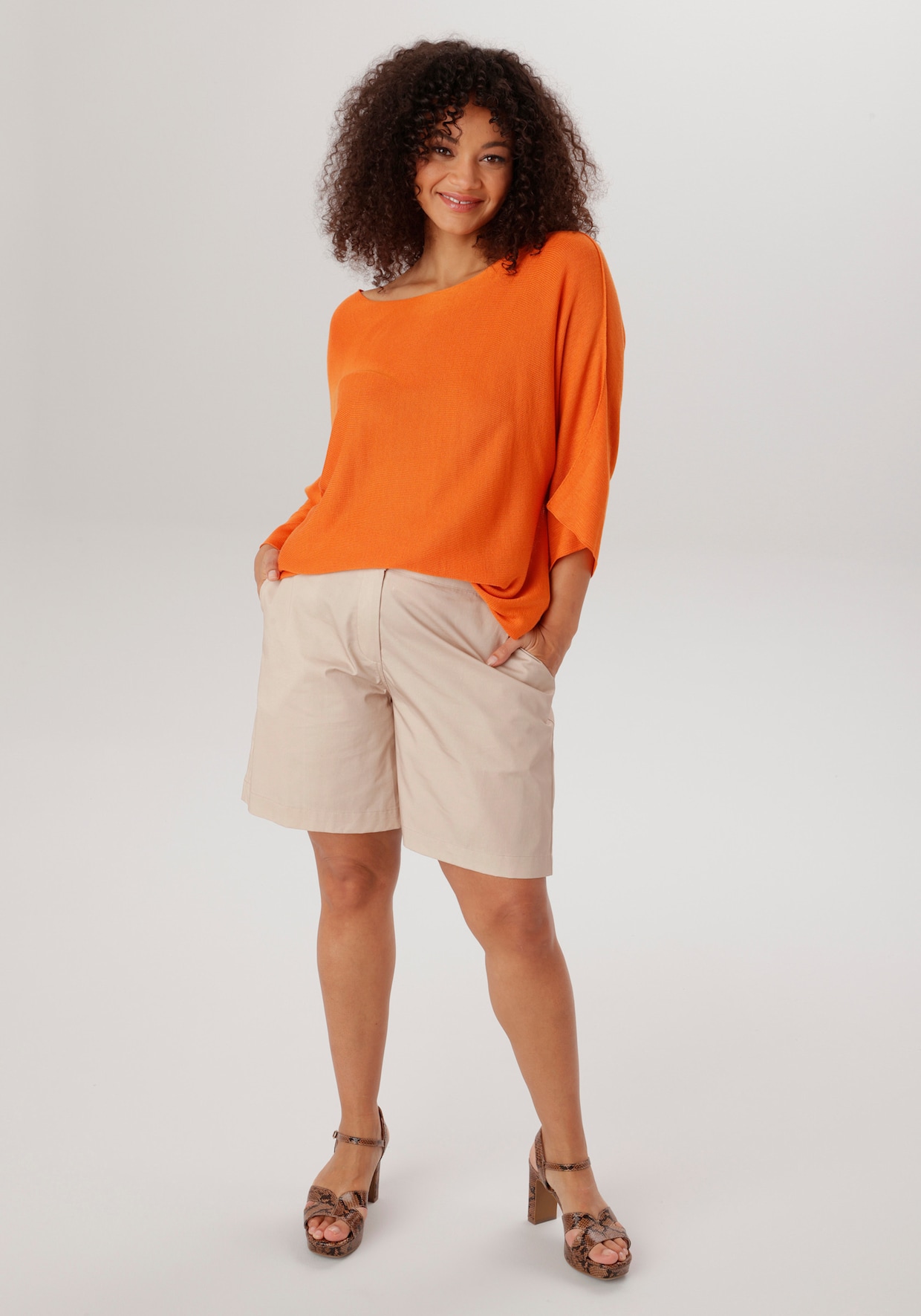 Aniston PLUS Strickpullover - orange
