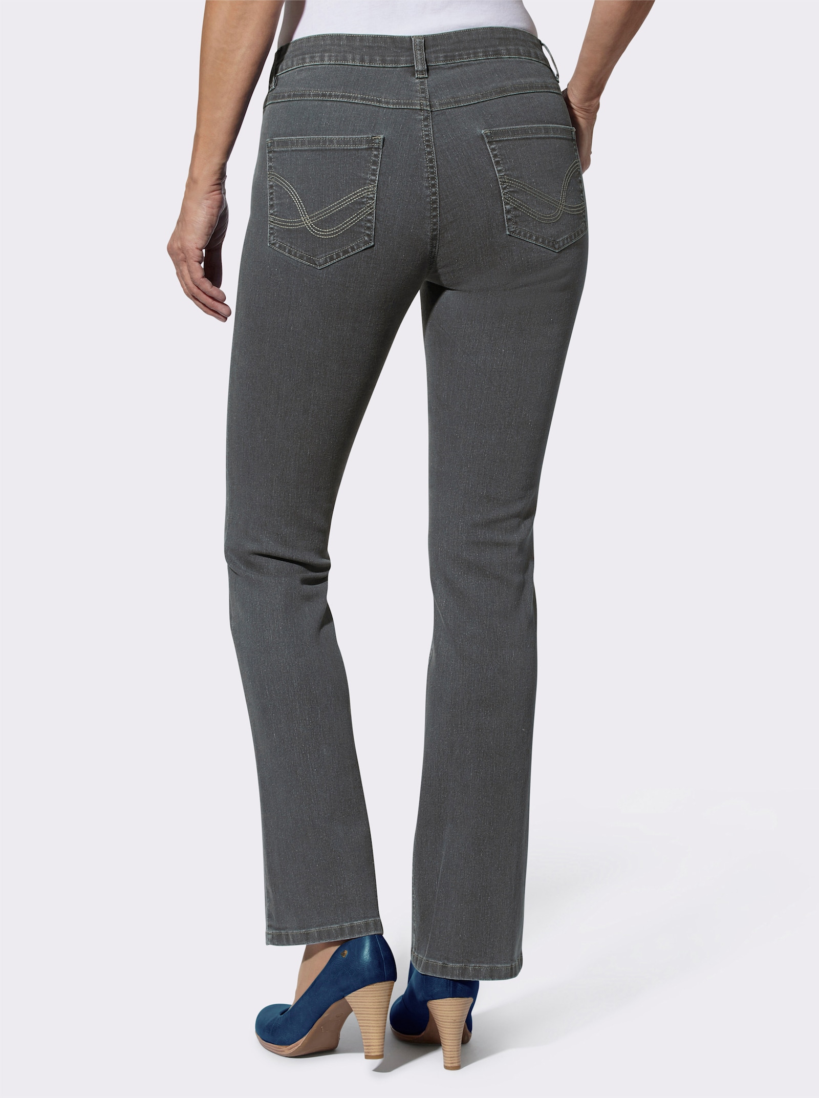 Jeans in formstabiler Stretch-Qualität - grey-denim