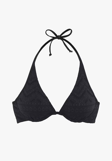 LASCANA Bügel-Bikini-Top - schwarz