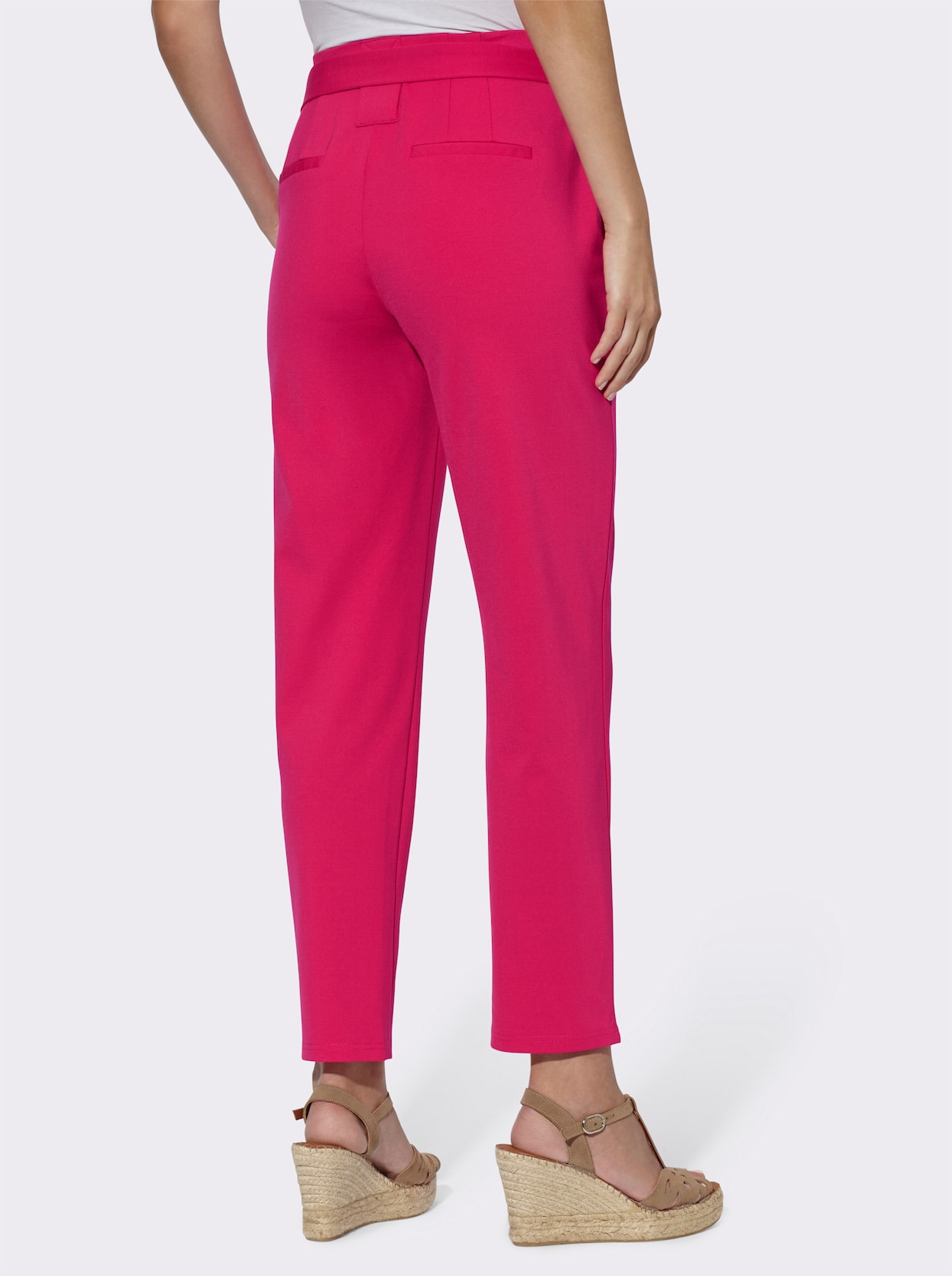 heine Pantalon paperbag - fuchsia