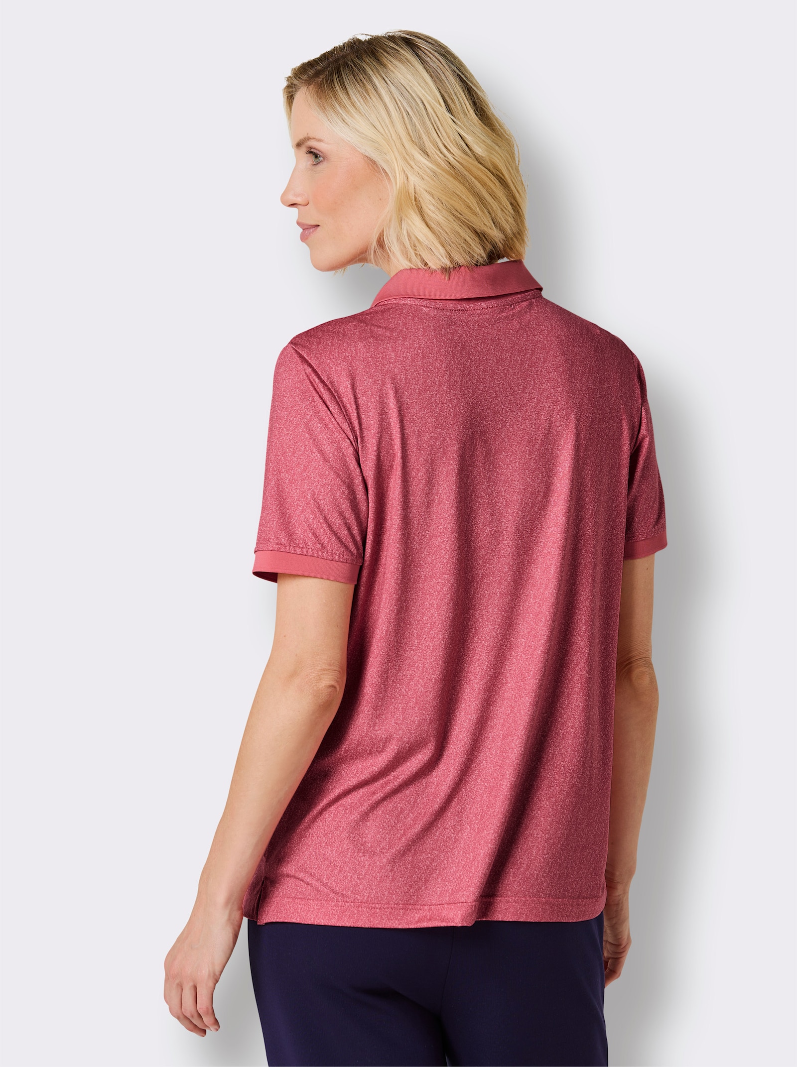 Catamaran Sports Funktionsshirt mit Seitenschlitzen - grapefruit-meliert