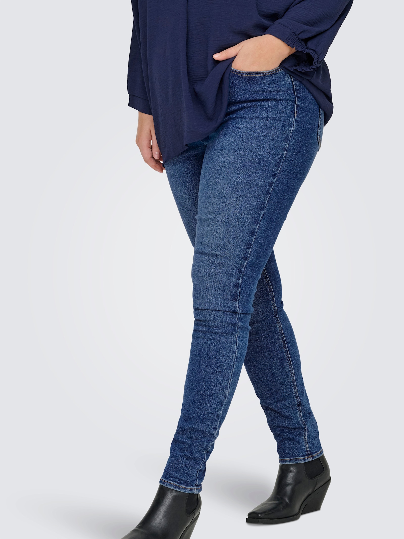 ONLY CARMAKOMA Skinny-fit-Jeans - medium blue denim