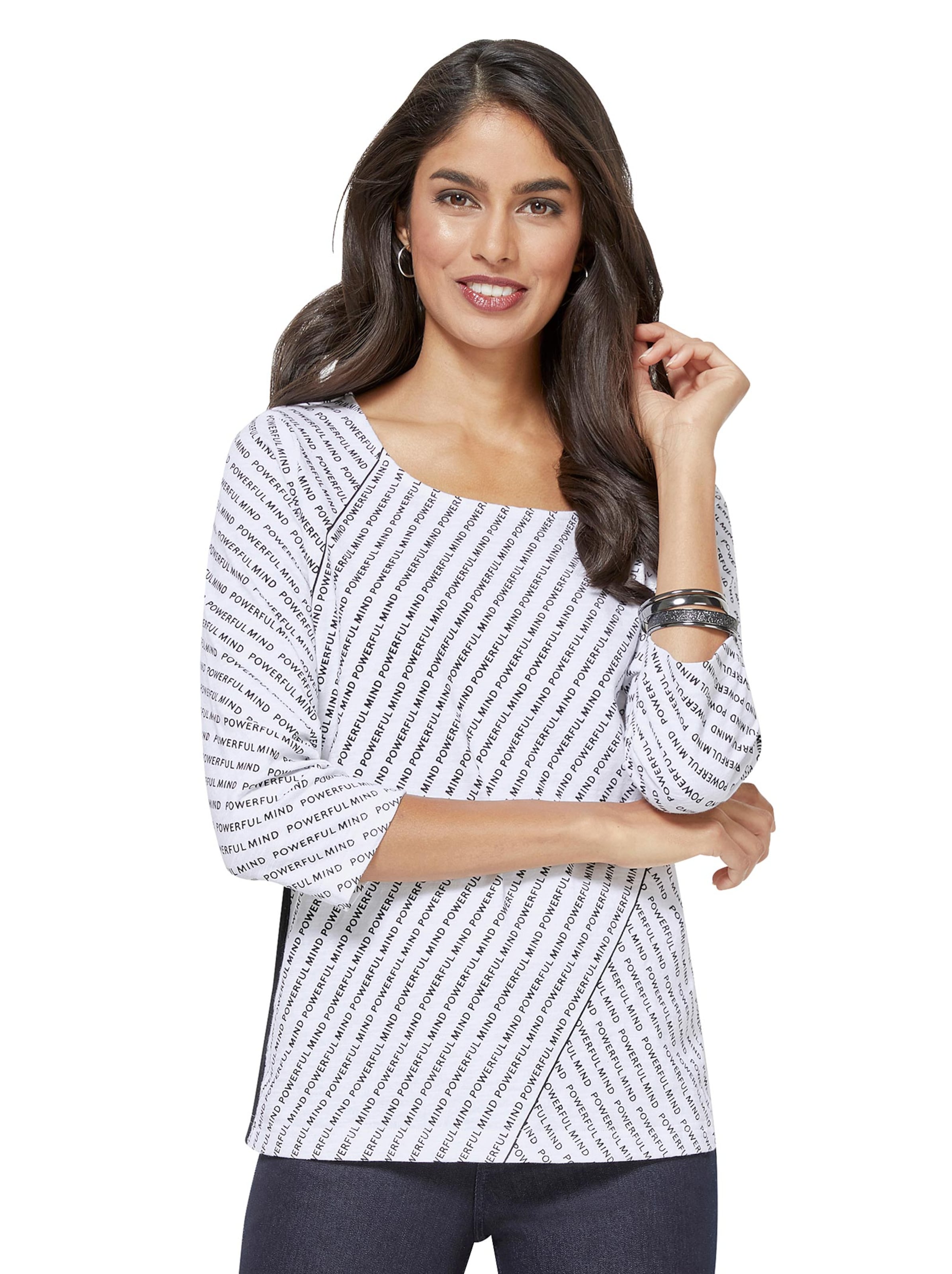 Shirt - weiß-schwarz