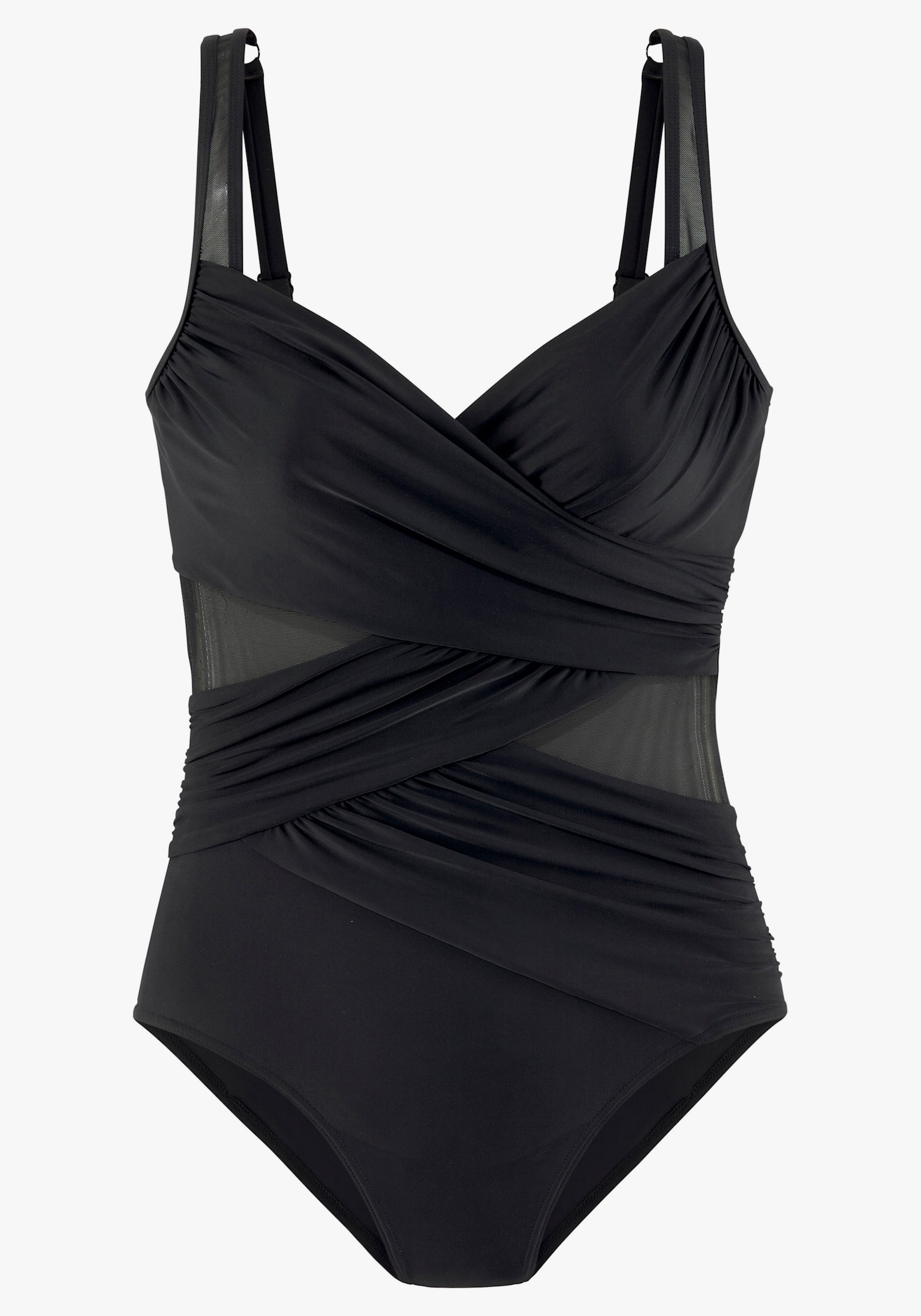 LASCANA Badeanzug - schwarz