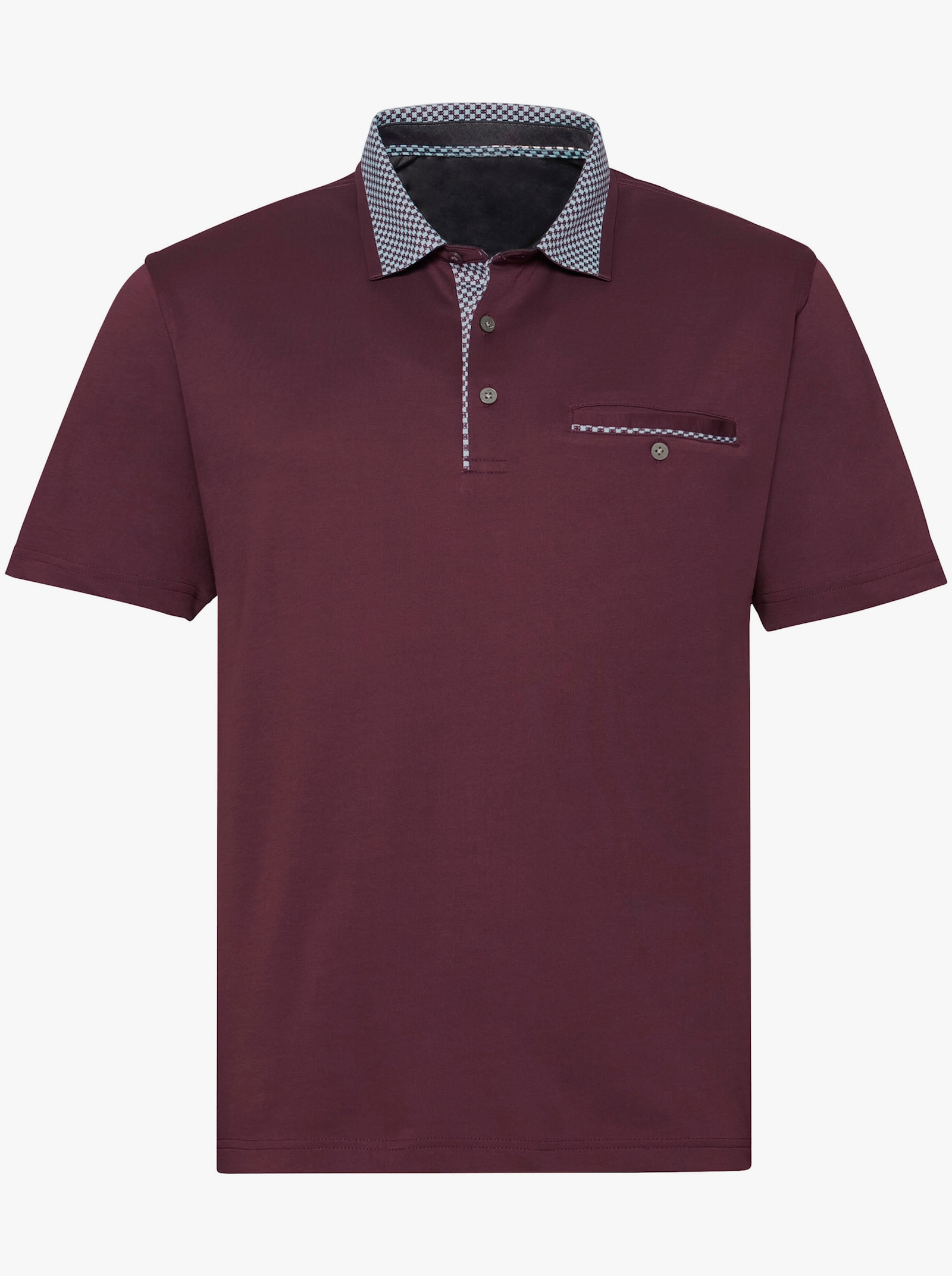 Hajo Kurzarm-Shirt - bordeaux