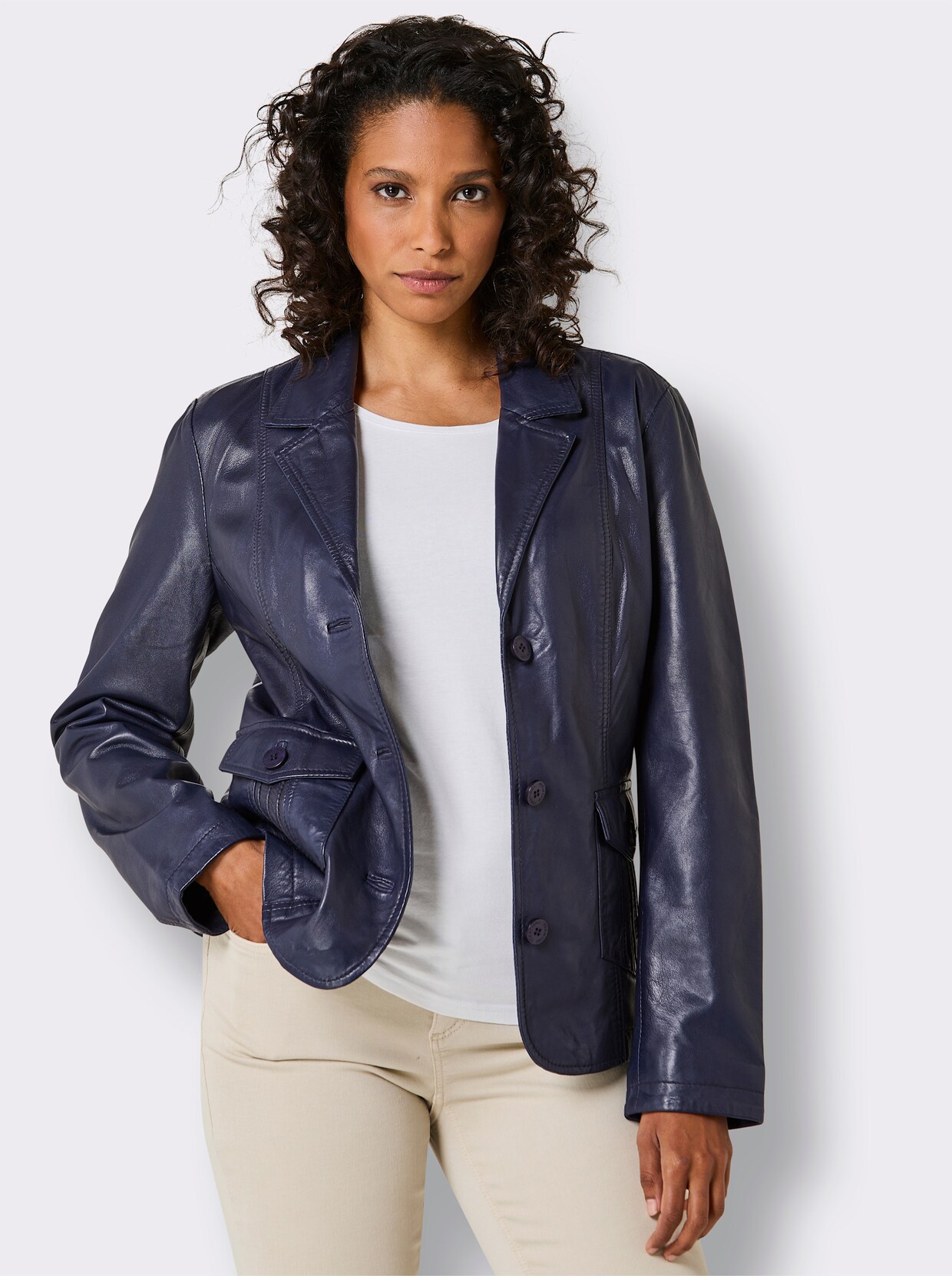 Mainpol Lederblazer - marine