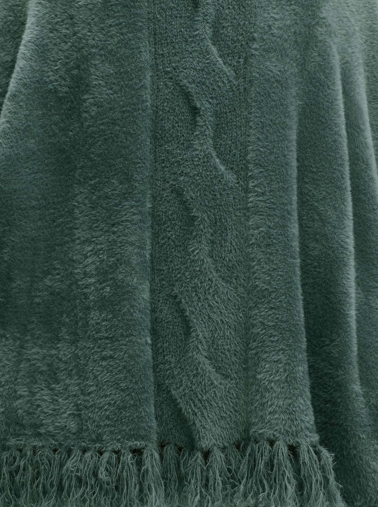 sheego Strickponcho - moos