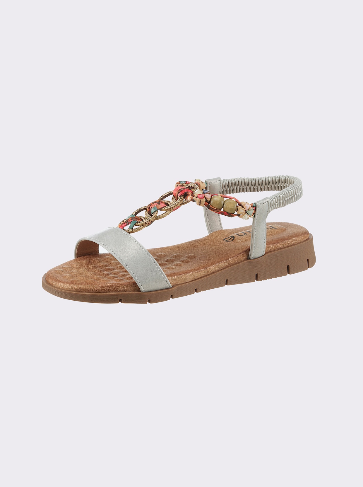 heine Sandales - couleur argent-multicolore
