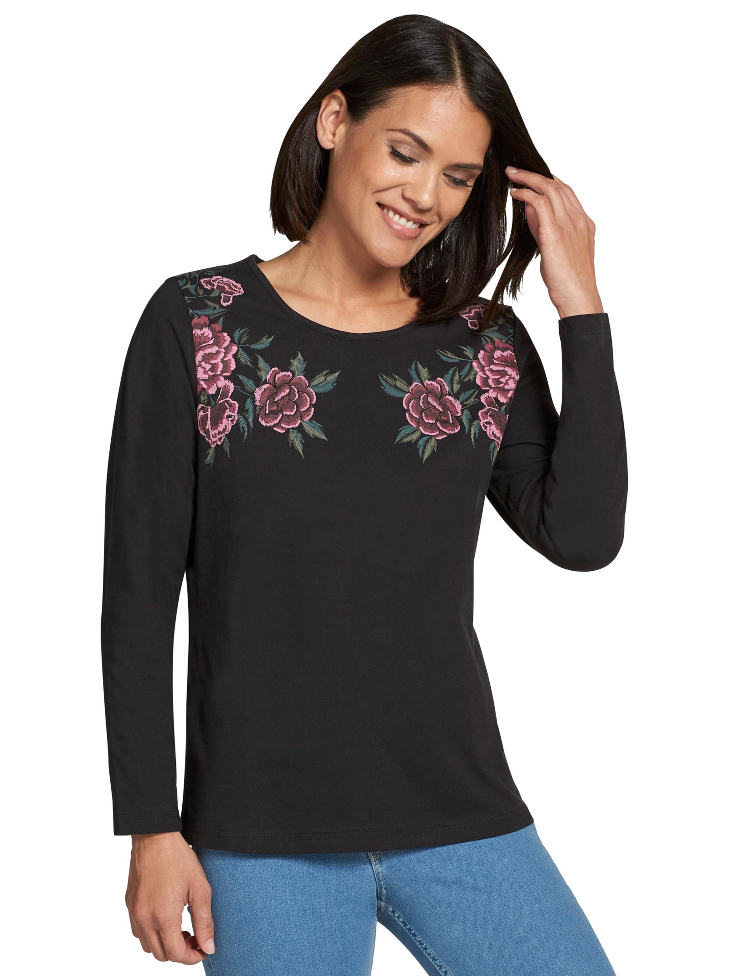 Shirt - schwarz-bedruckt