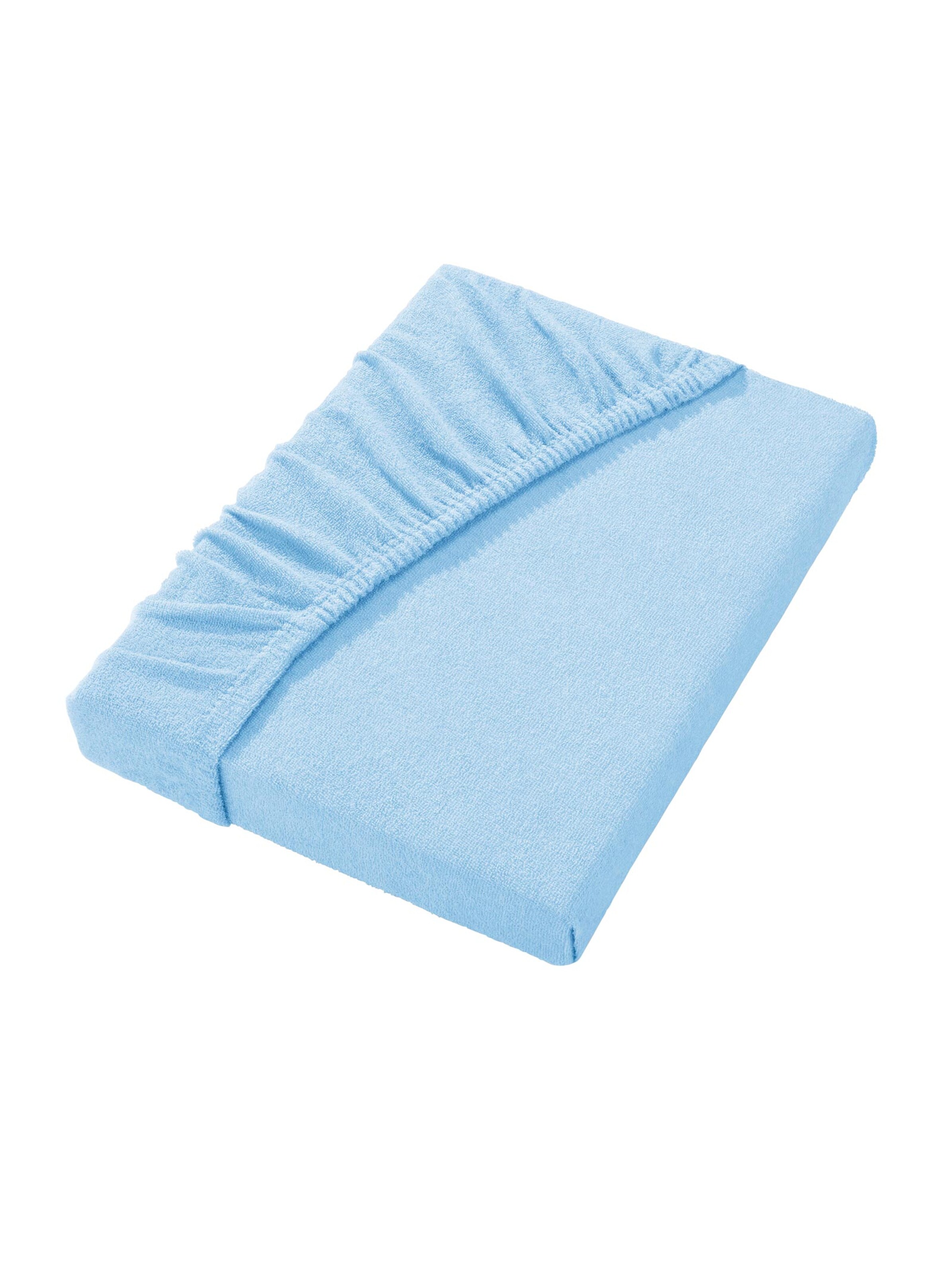 Spannbetttuch - hellblau