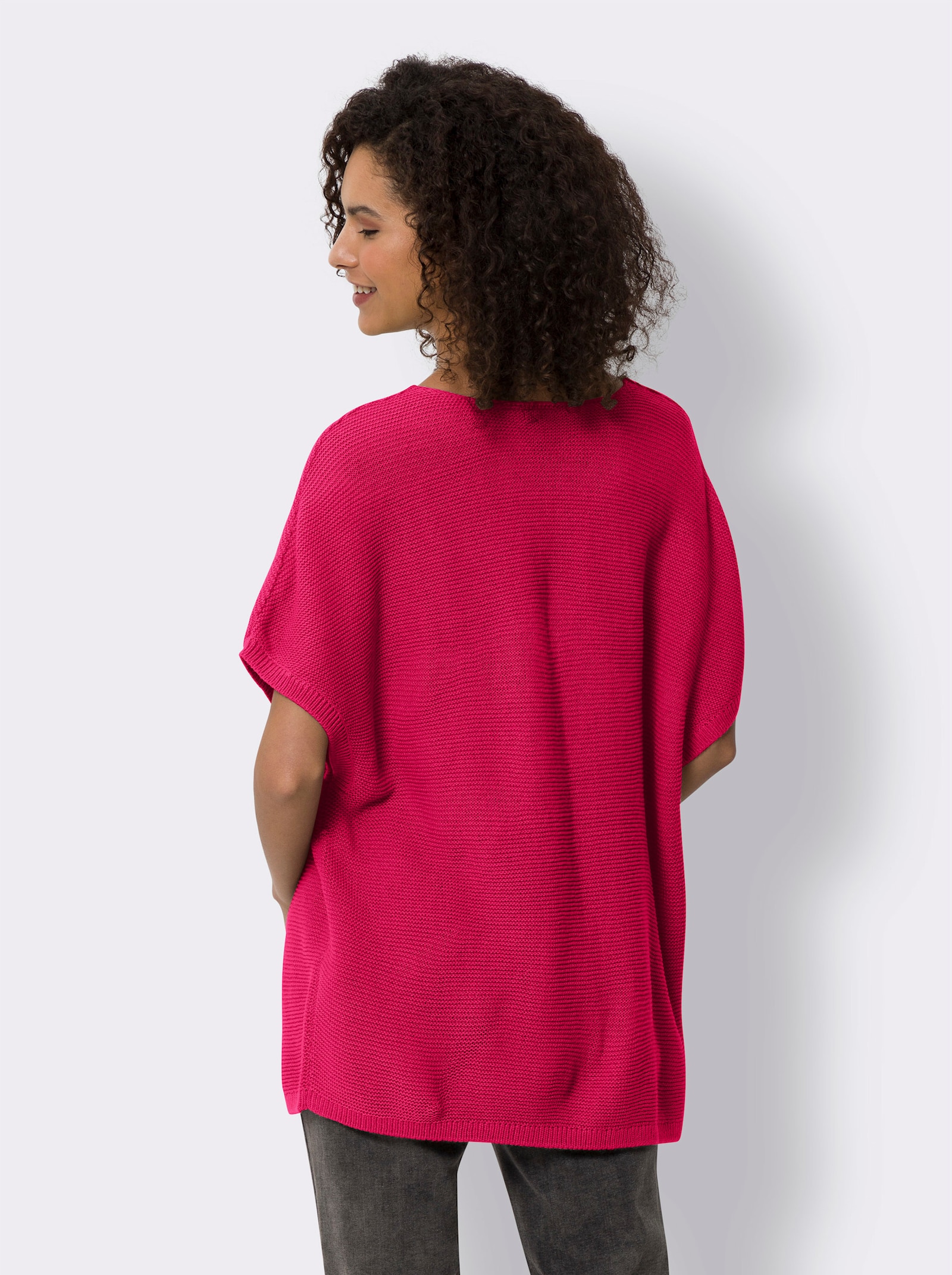 heine Longpullunder im Linksstrick - pink