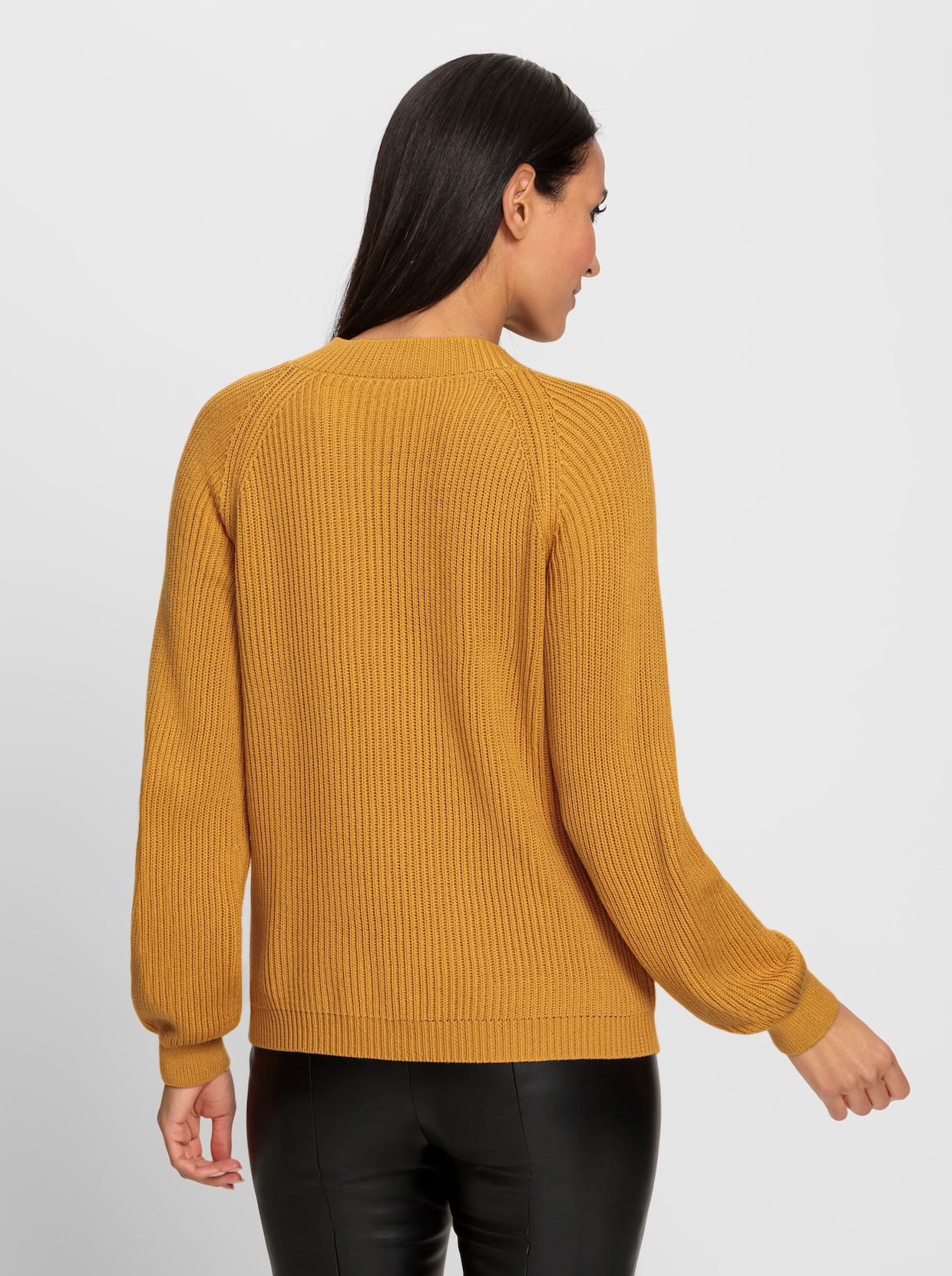 heine Pullover met ronde hals - oker