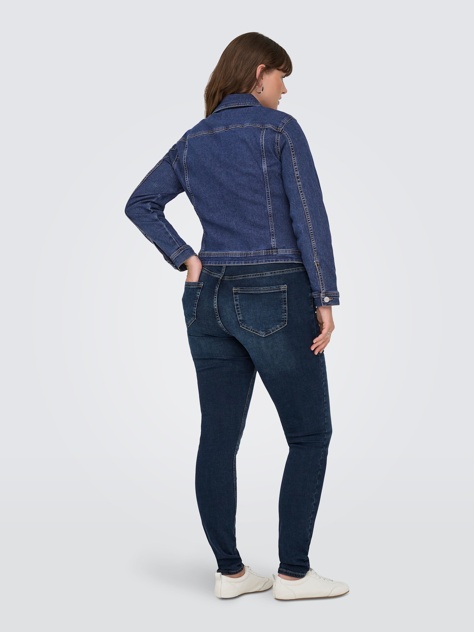 ONLY CARMAKOMA Jeansjacke - dark blue denim