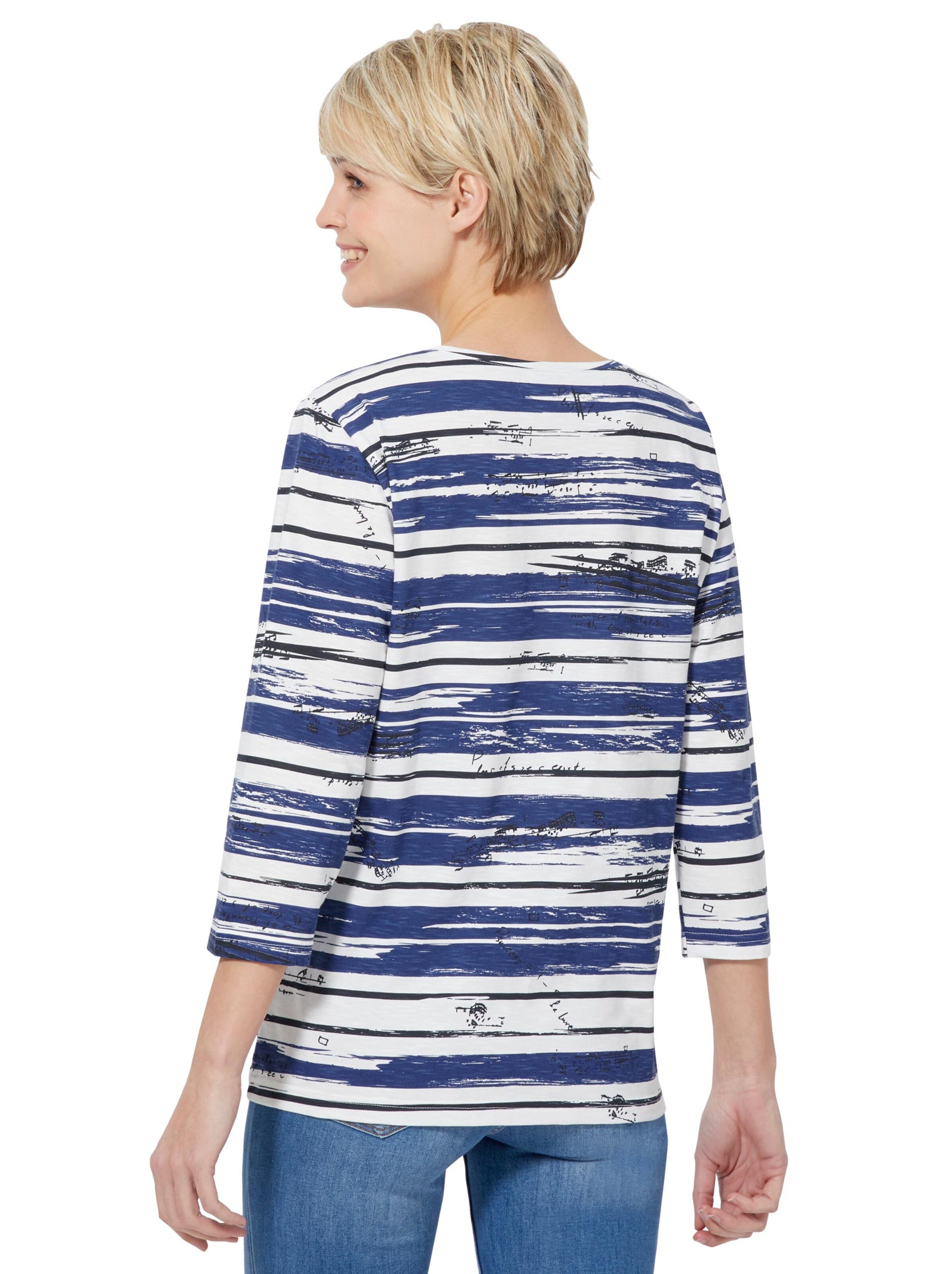 Collection L Shirt - royal-gestreift