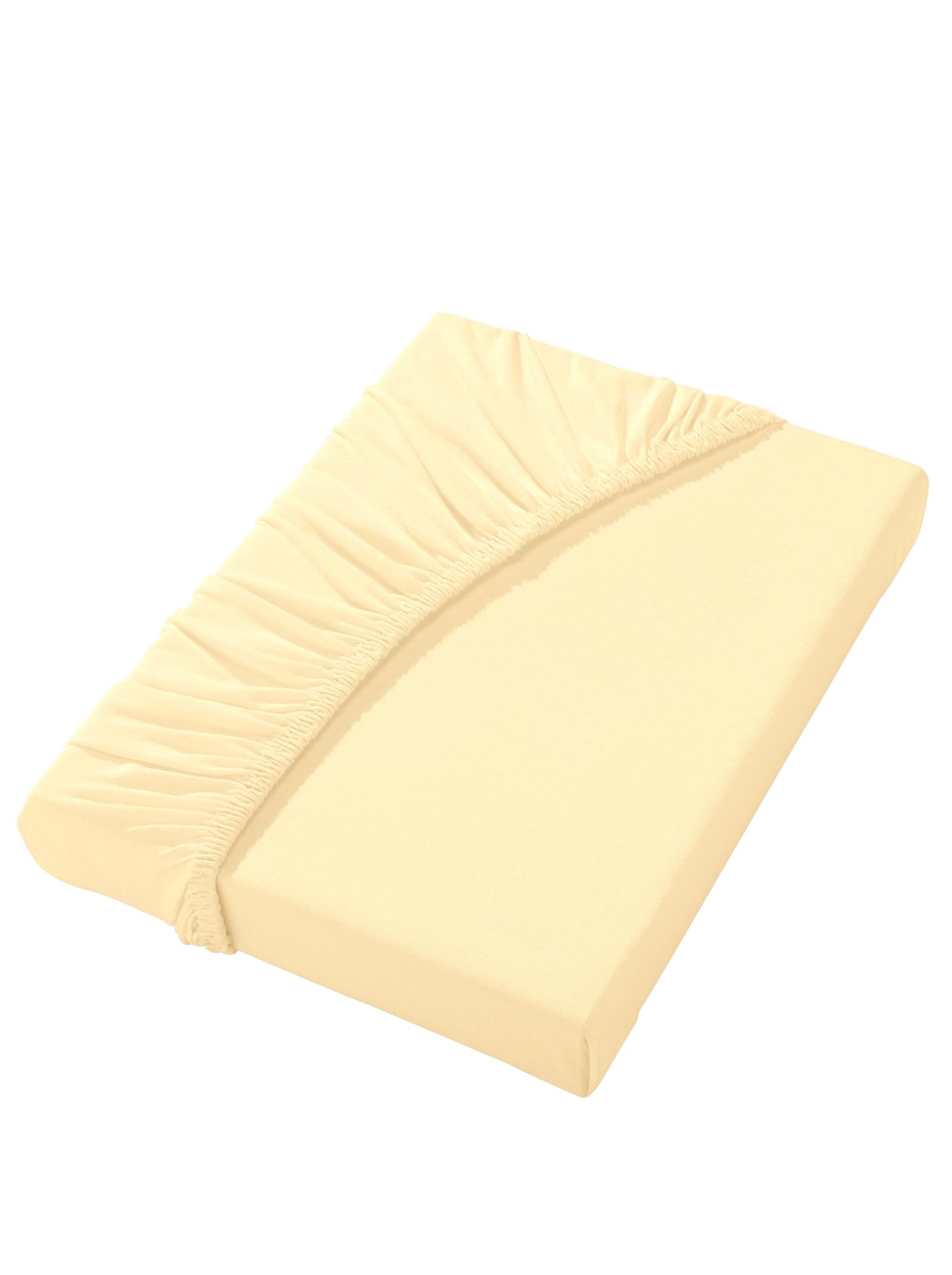 Spannbetttuch - vanillegelb