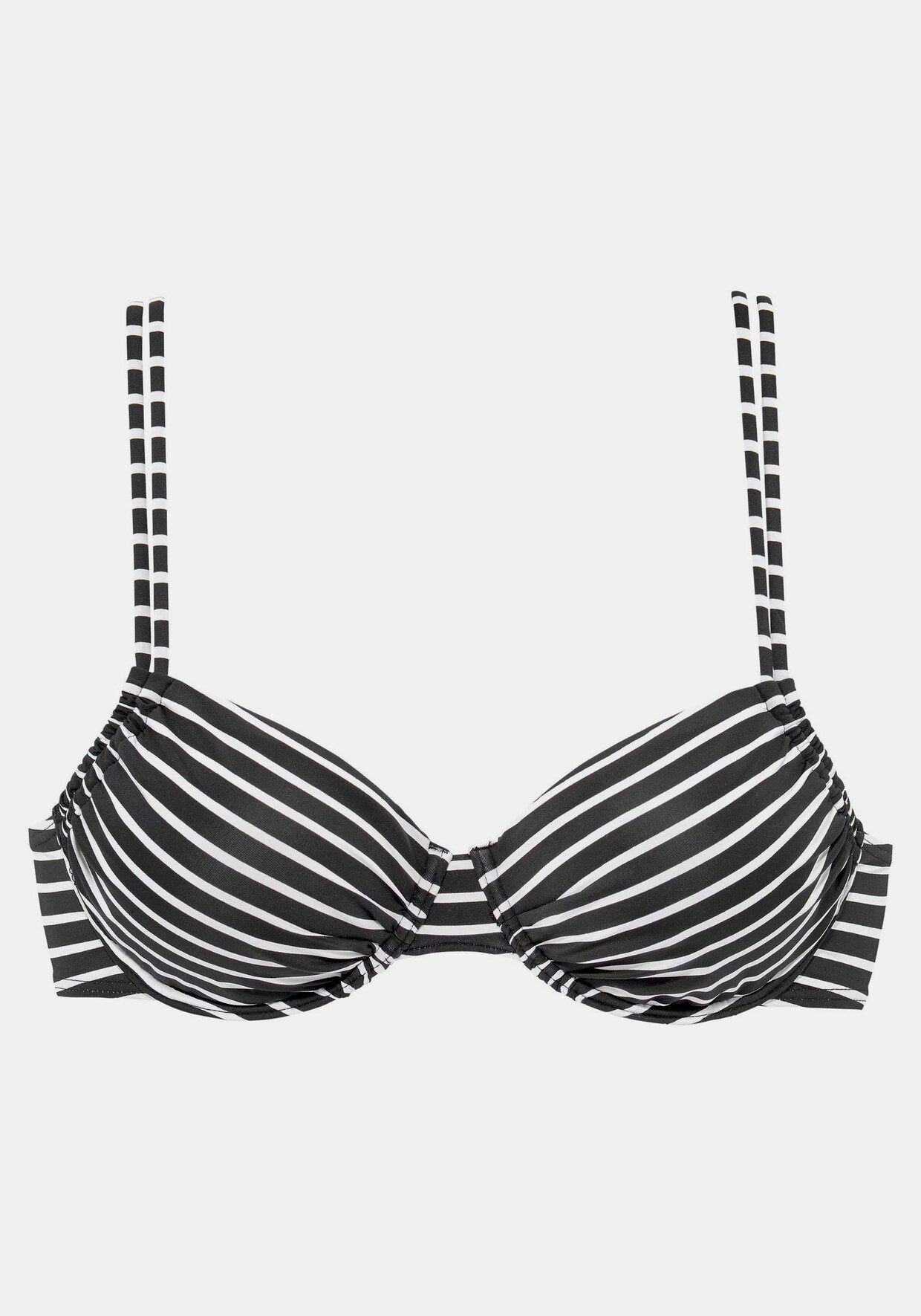 s.Oliver Bügel-Bikini-Top - schwarz-weiß-gestreift