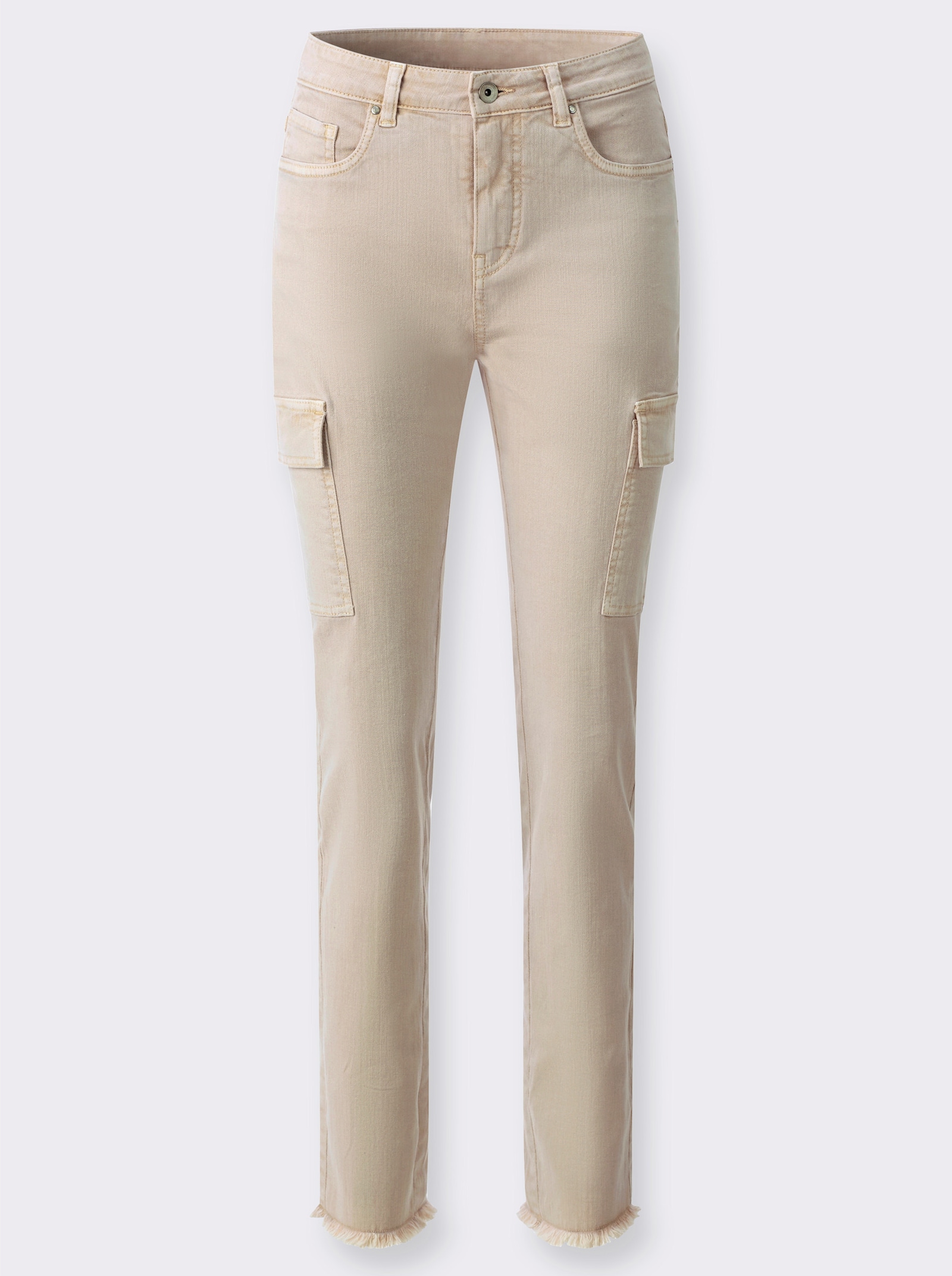 heine Hose mit Cargotaschen - sand